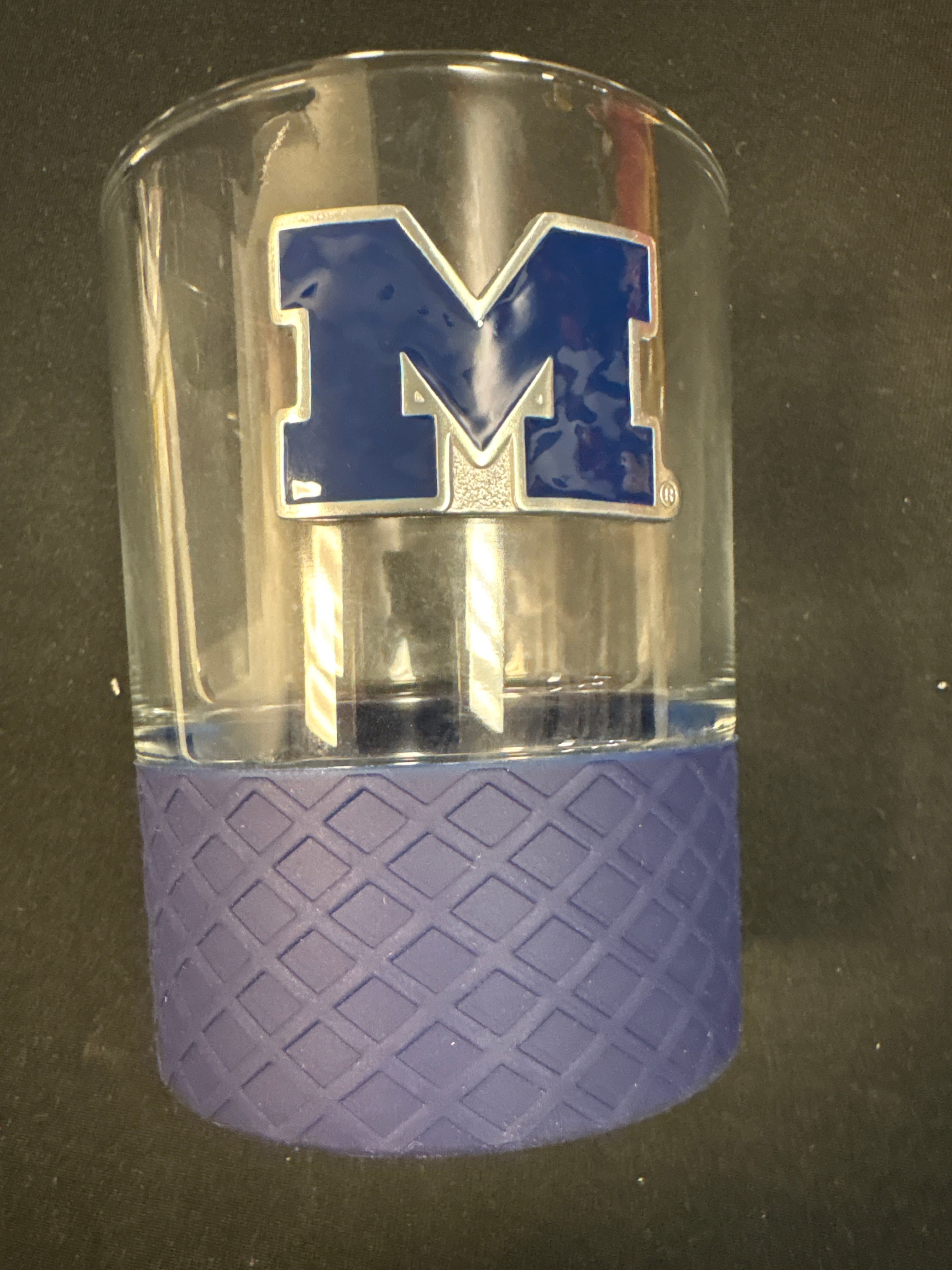 University of Michigan 14 oz. COMMISSIONER Rocks Glass - Sports Gifts, Sports Memorabilia, Sports Collectibles, Fan Shop