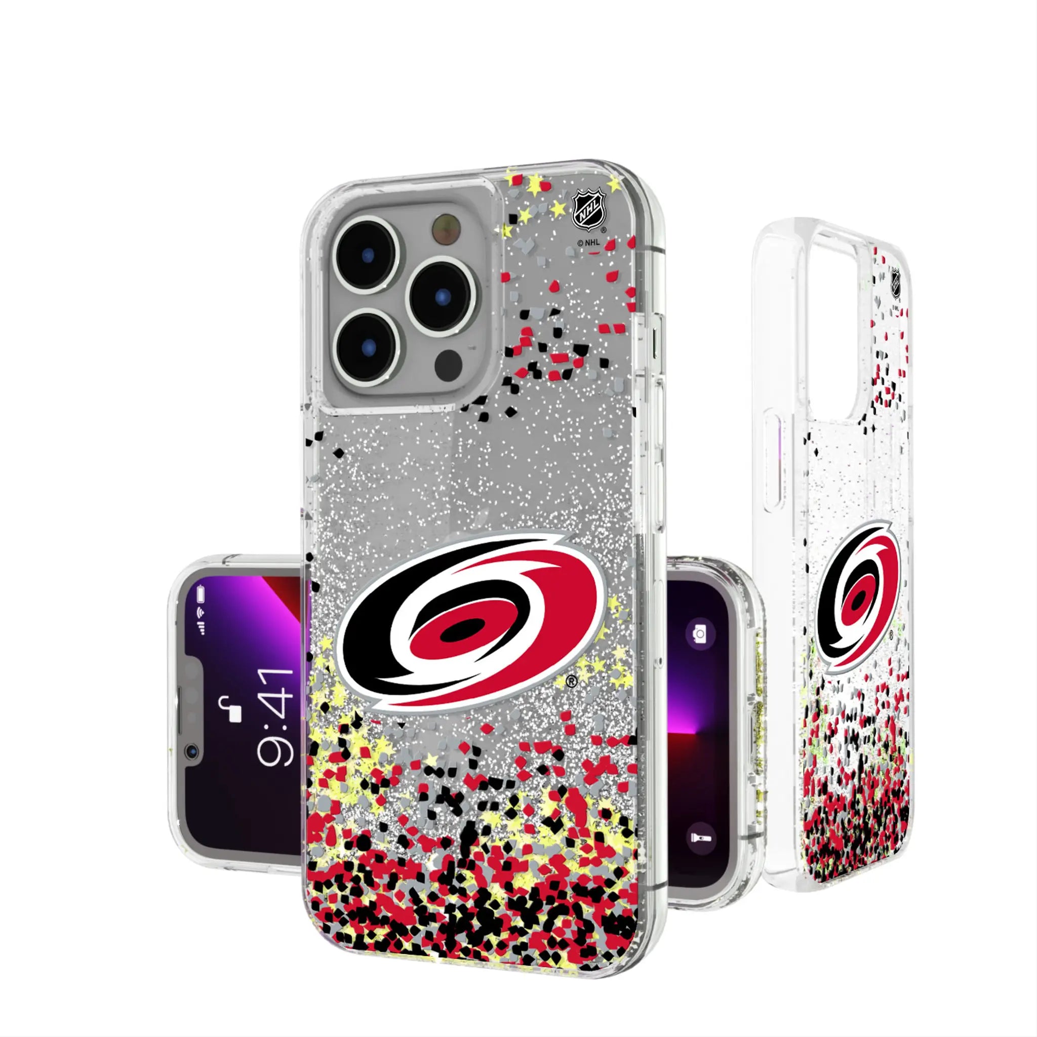 Carolina Hurricanes Confetti Glitter Phone Case