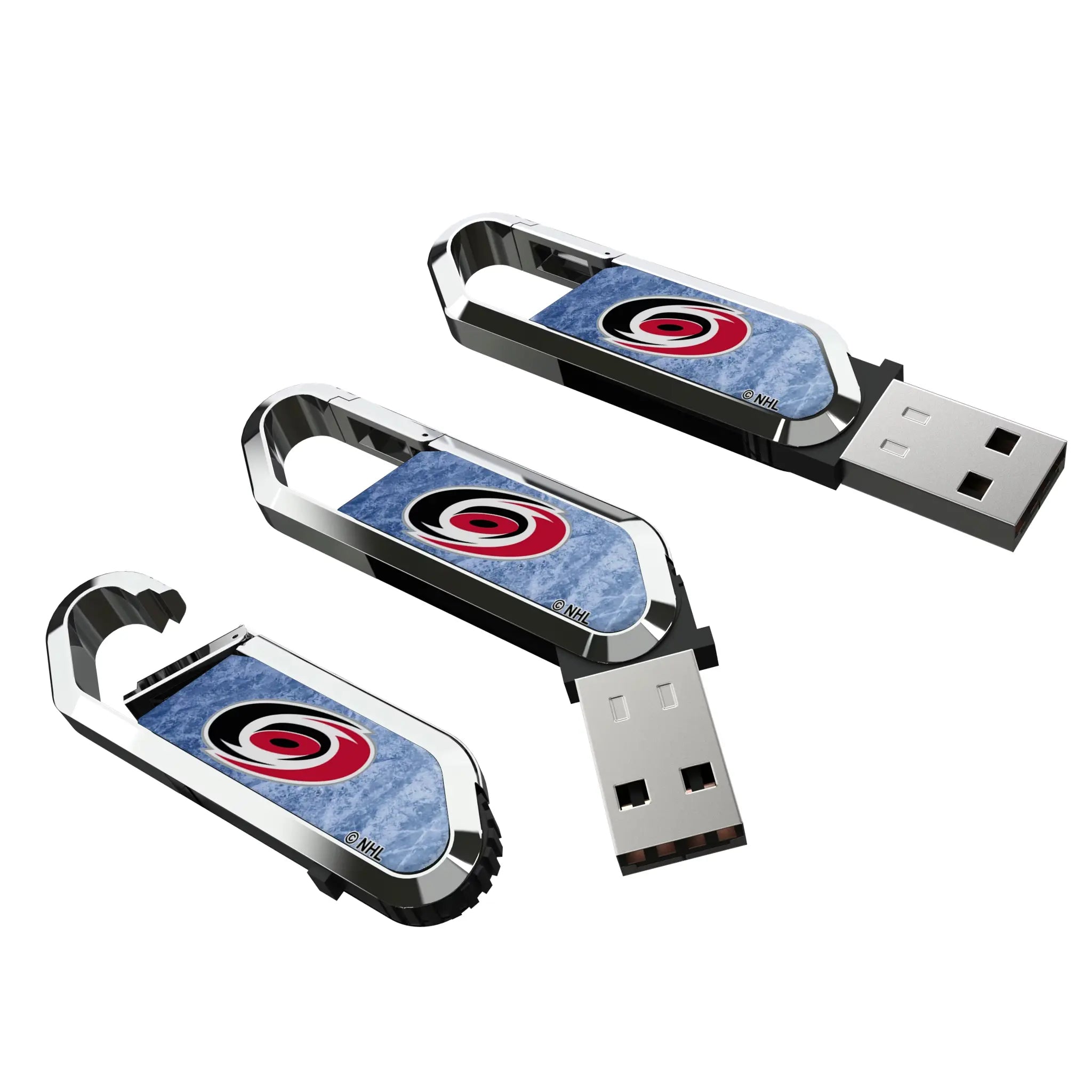 Carolina Hurricanes Ice Flood USB 32GB Clip Style Flash Drive