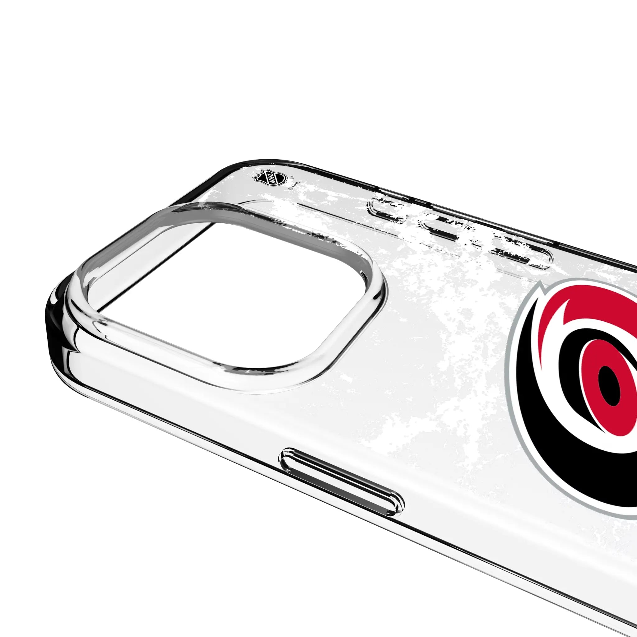 Carolina Hurricanes Ice Stripe Clear Phone Case for Apple iPhone