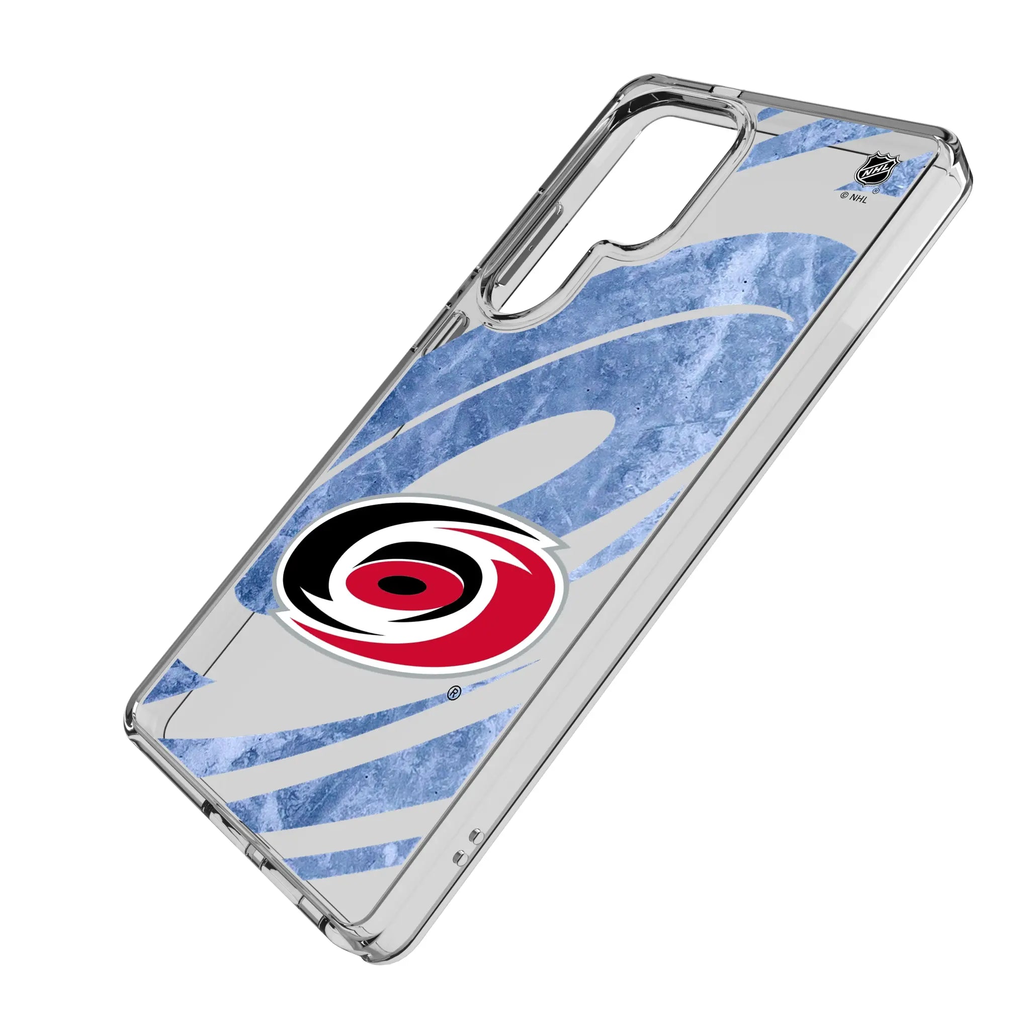 Carolina Hurricanes Ice Tilt Clear Phone Case for Samsung Galaxy