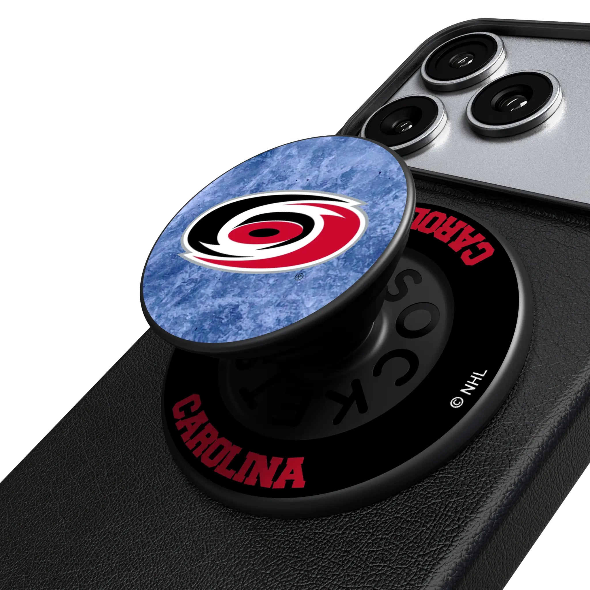 Carolina Hurricanes Ice Wordmark PopSockets Magnetic Phone Grip and Stand