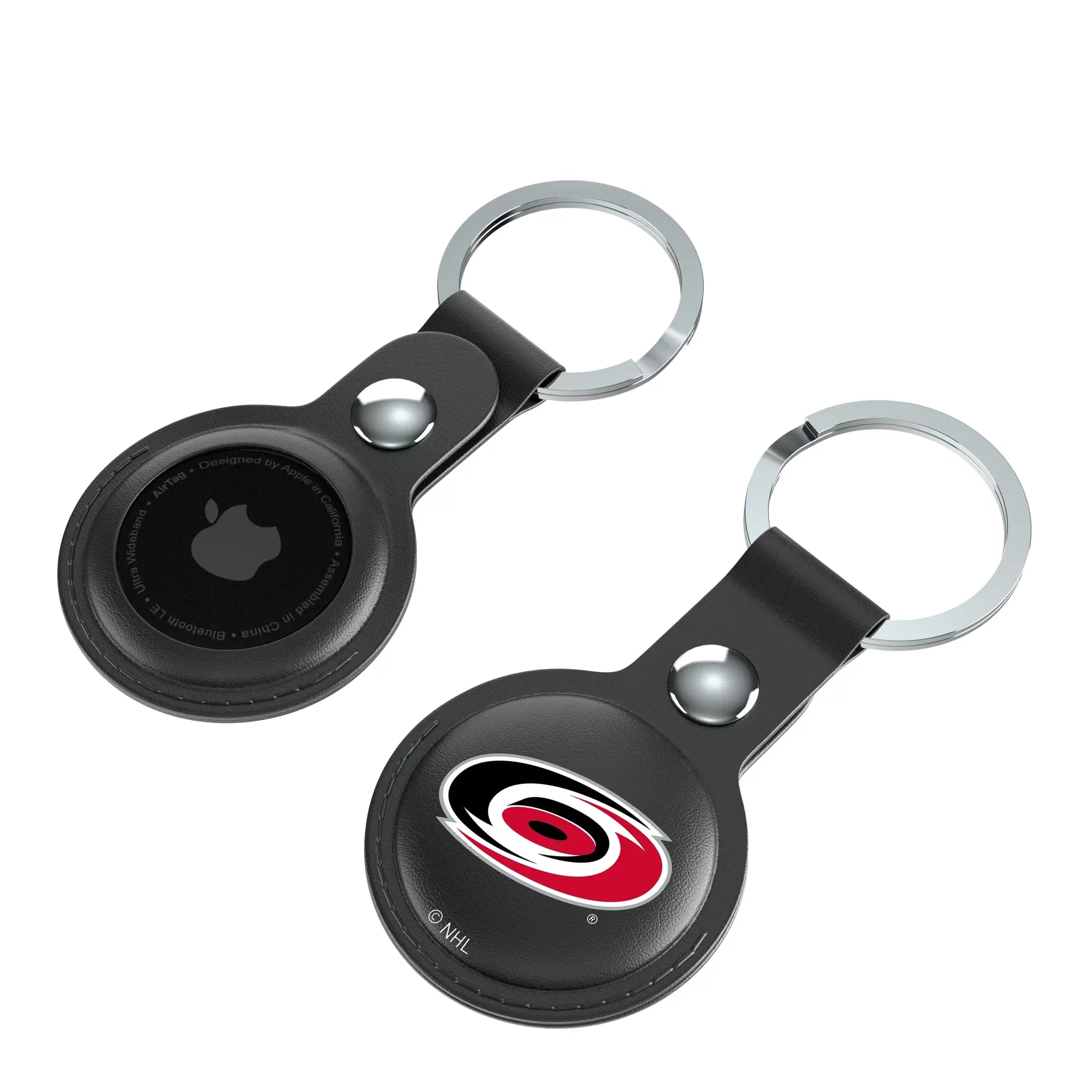 Carolina Hurricanes Insignia Black Airtag Holder 2-Pack