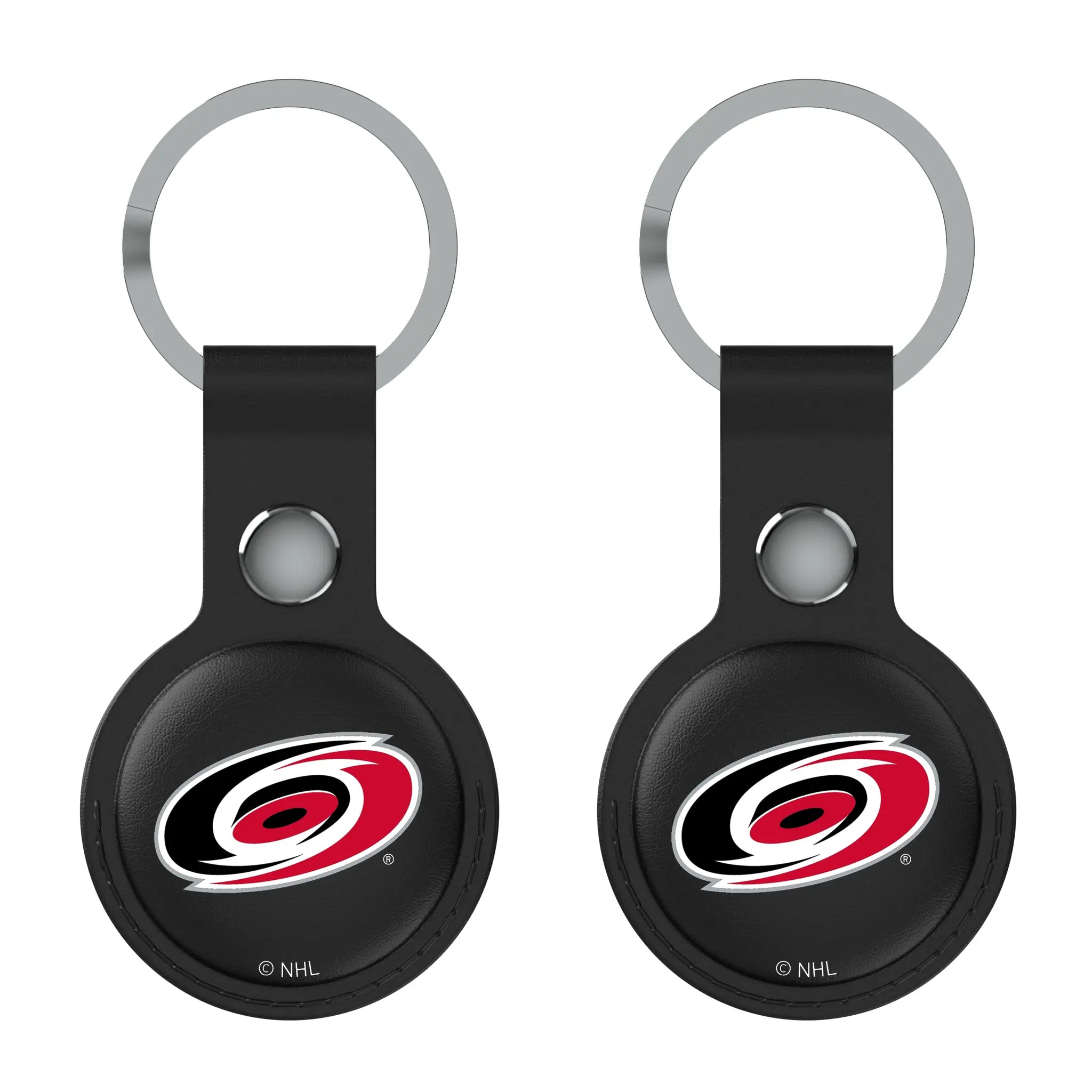 Carolina Hurricanes Insignia Black Airtag Holder 2-Pack