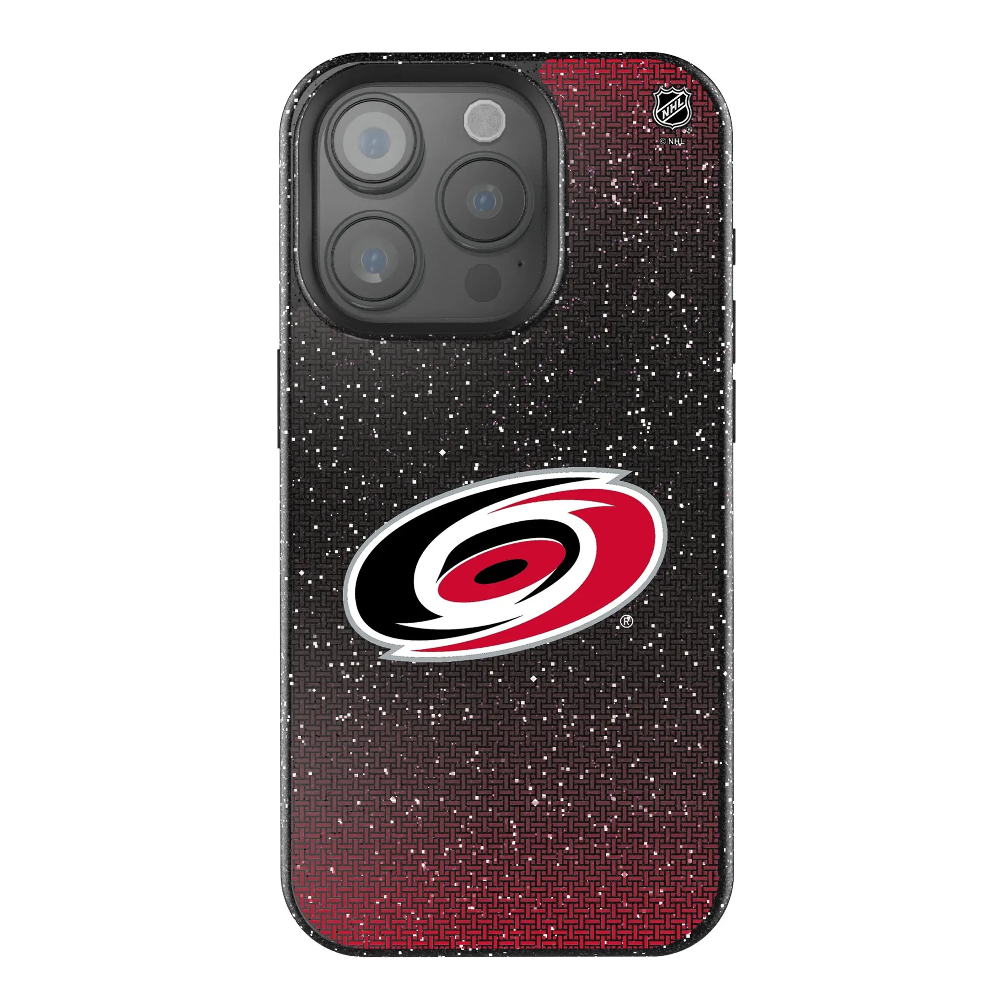 Carolina Hurricanes Linen Bling Phone Case for Apple iPhone
