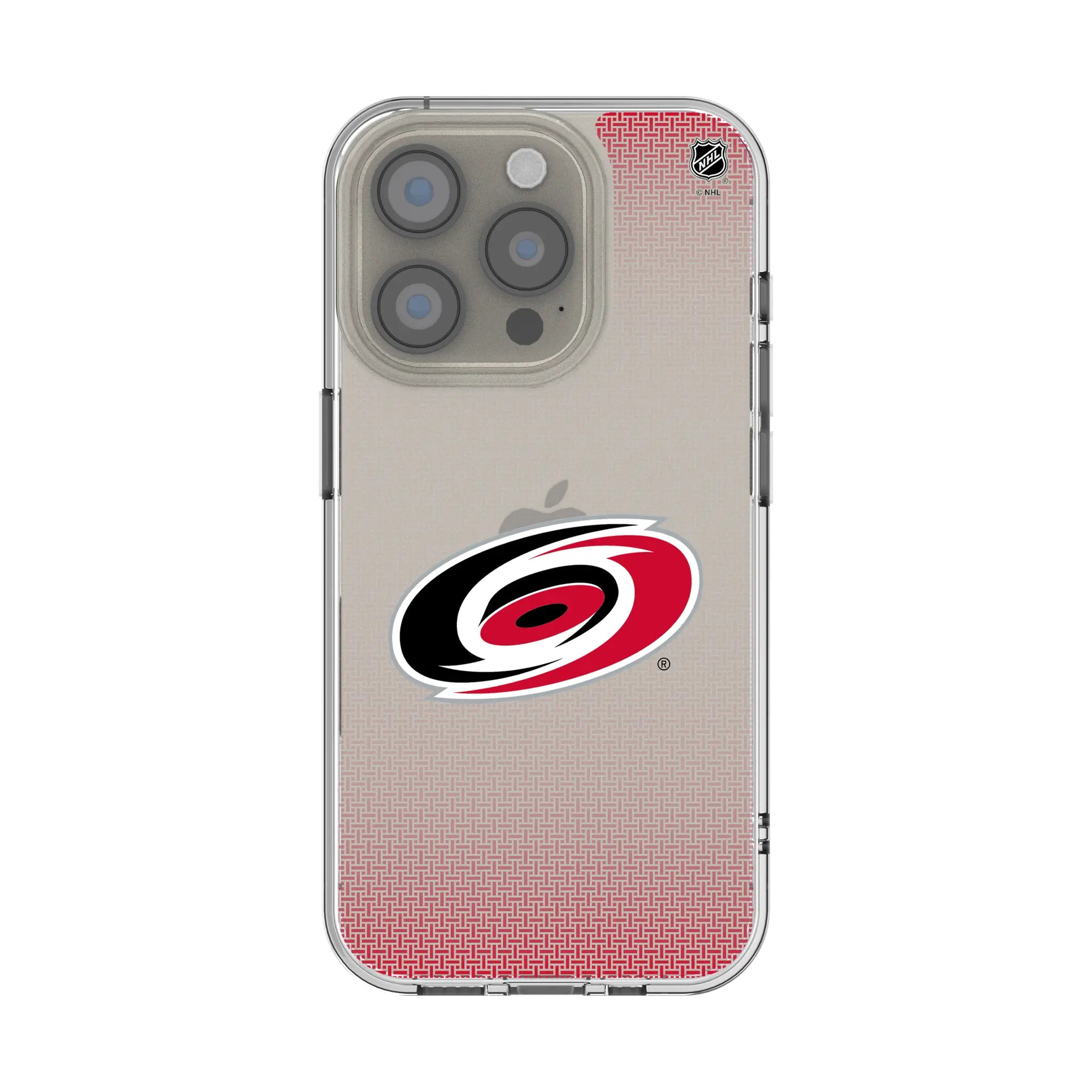 Carolina Hurricanes Linen Clear Phone Case for Apple iPhone