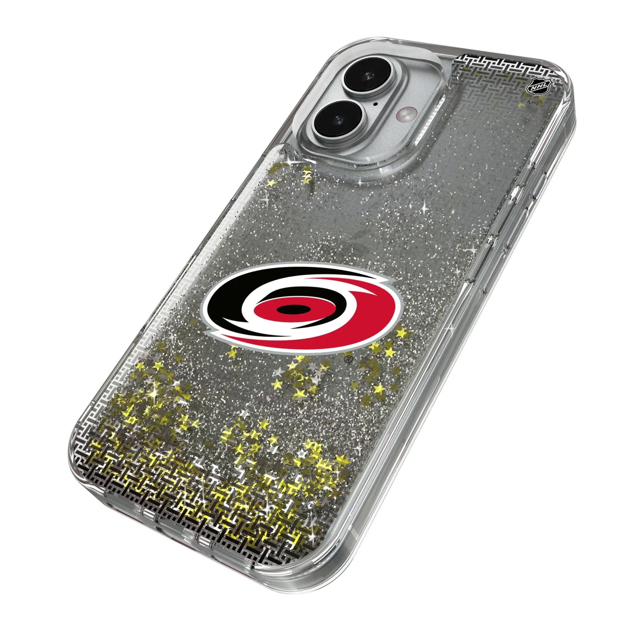 Carolina Hurricanes Linen Glitter Phone Case