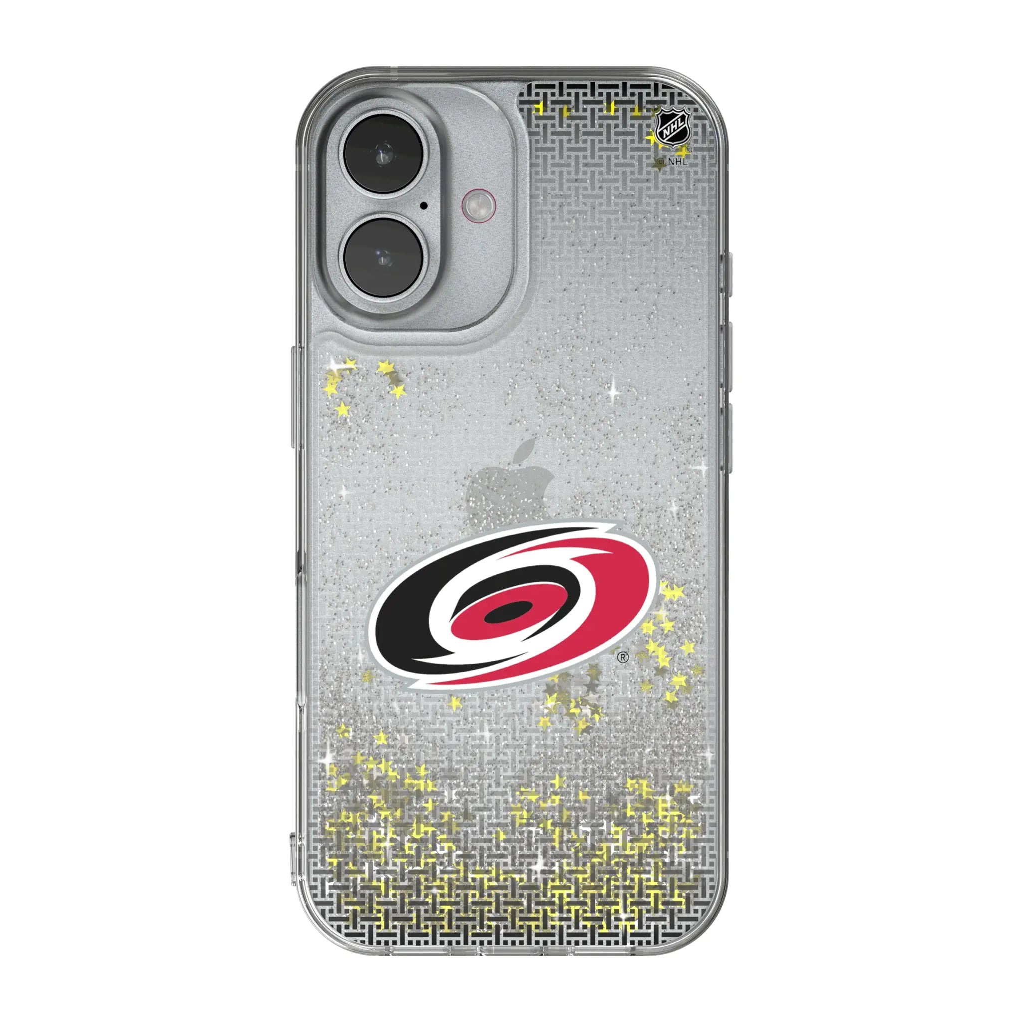 Carolina Hurricanes Linen Glitter Phone Case