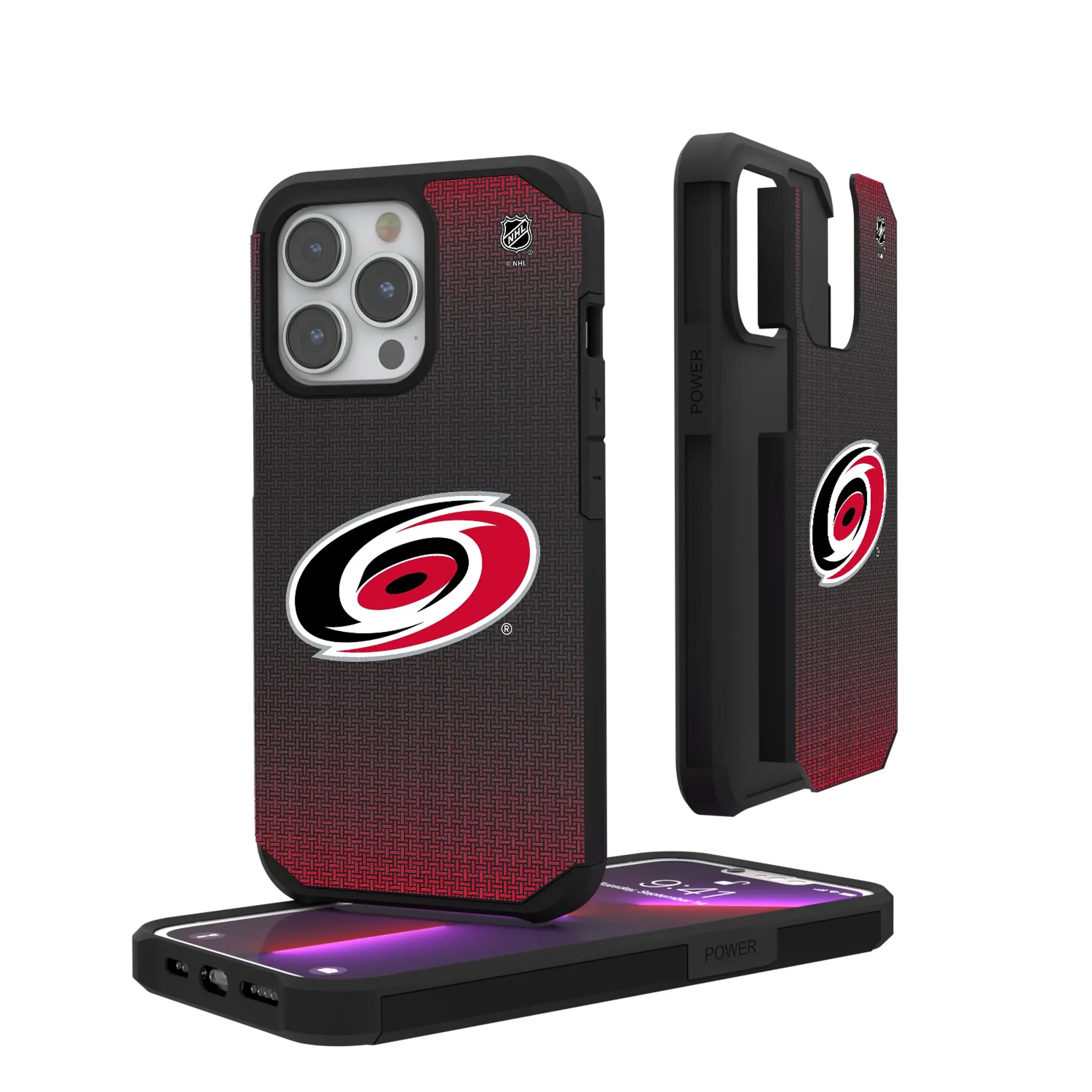 Carolina Hurricanes Linen Rugged Phone Case