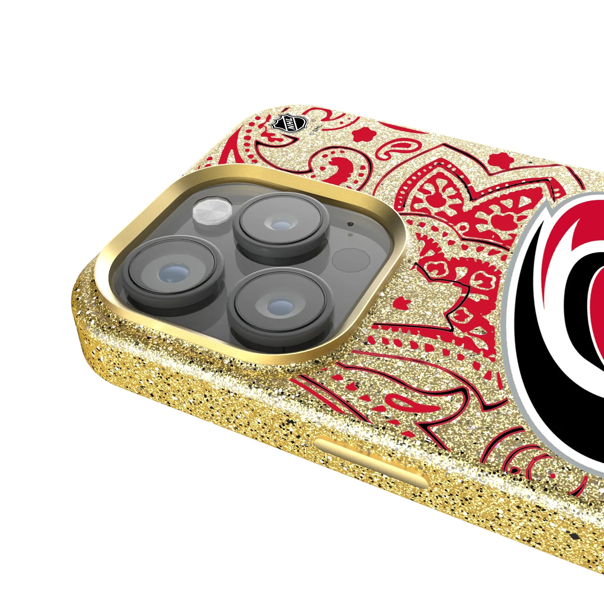 Carolina Hurricanes Paisley Bling Phone Case