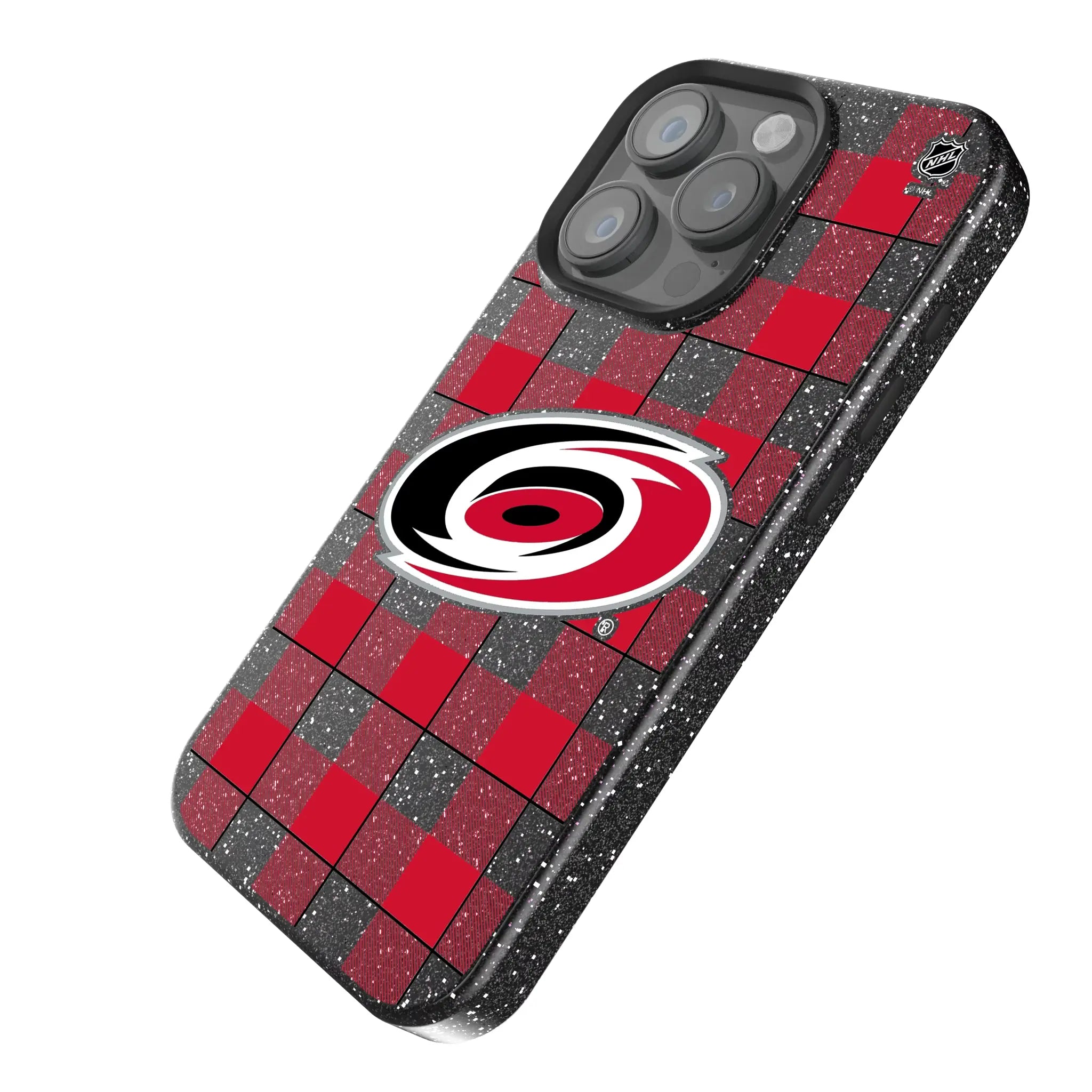 Carolina Hurricanes Plaid Bling Phone Case