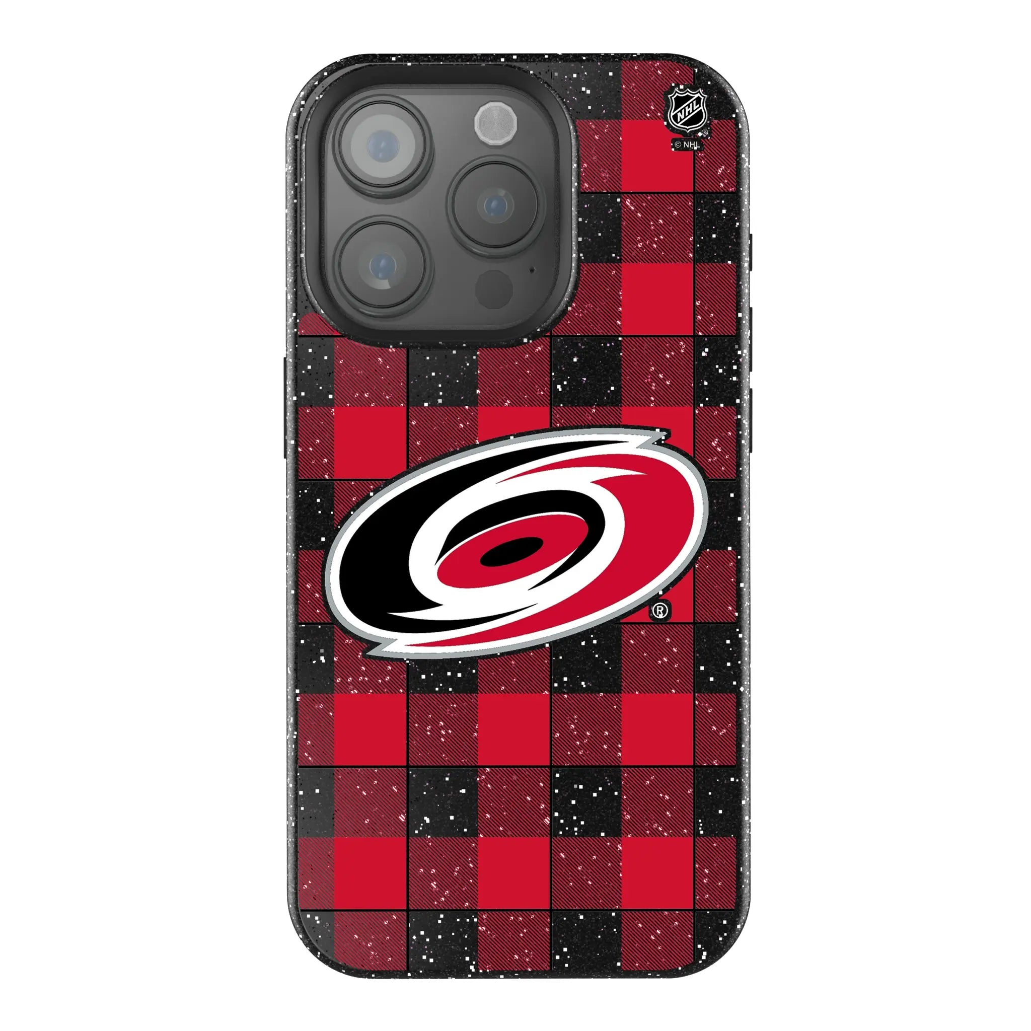 Carolina Hurricanes Plaid Bling Phone Case