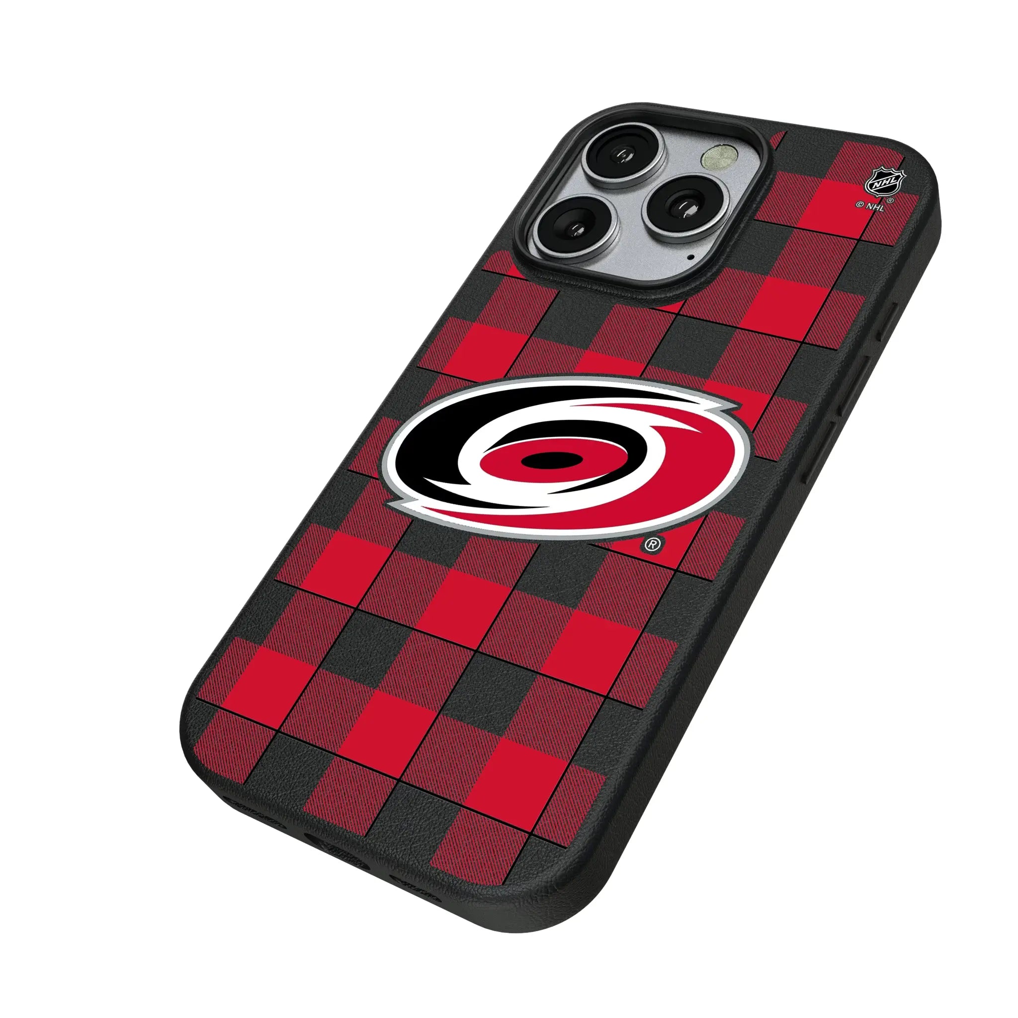 Carolina Hurricanes Plaid MagSafe Compatible Phone Case for Apple iPhone