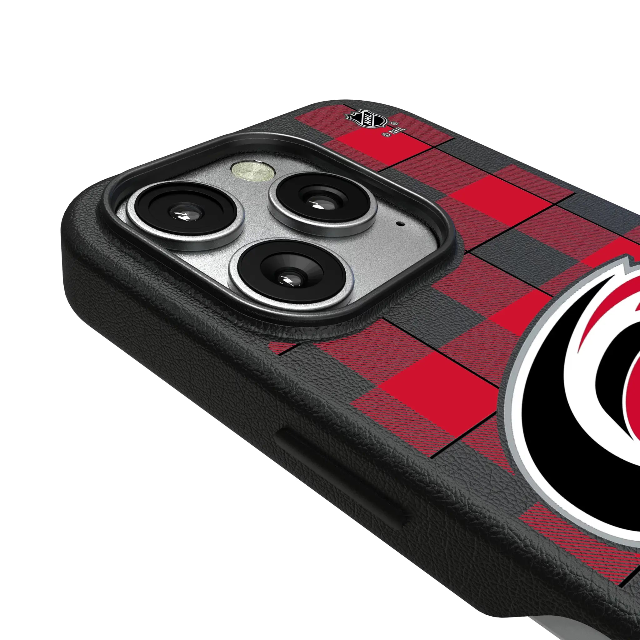 Carolina Hurricanes Plaid MagSafe Compatible Phone Case for Apple iPhone