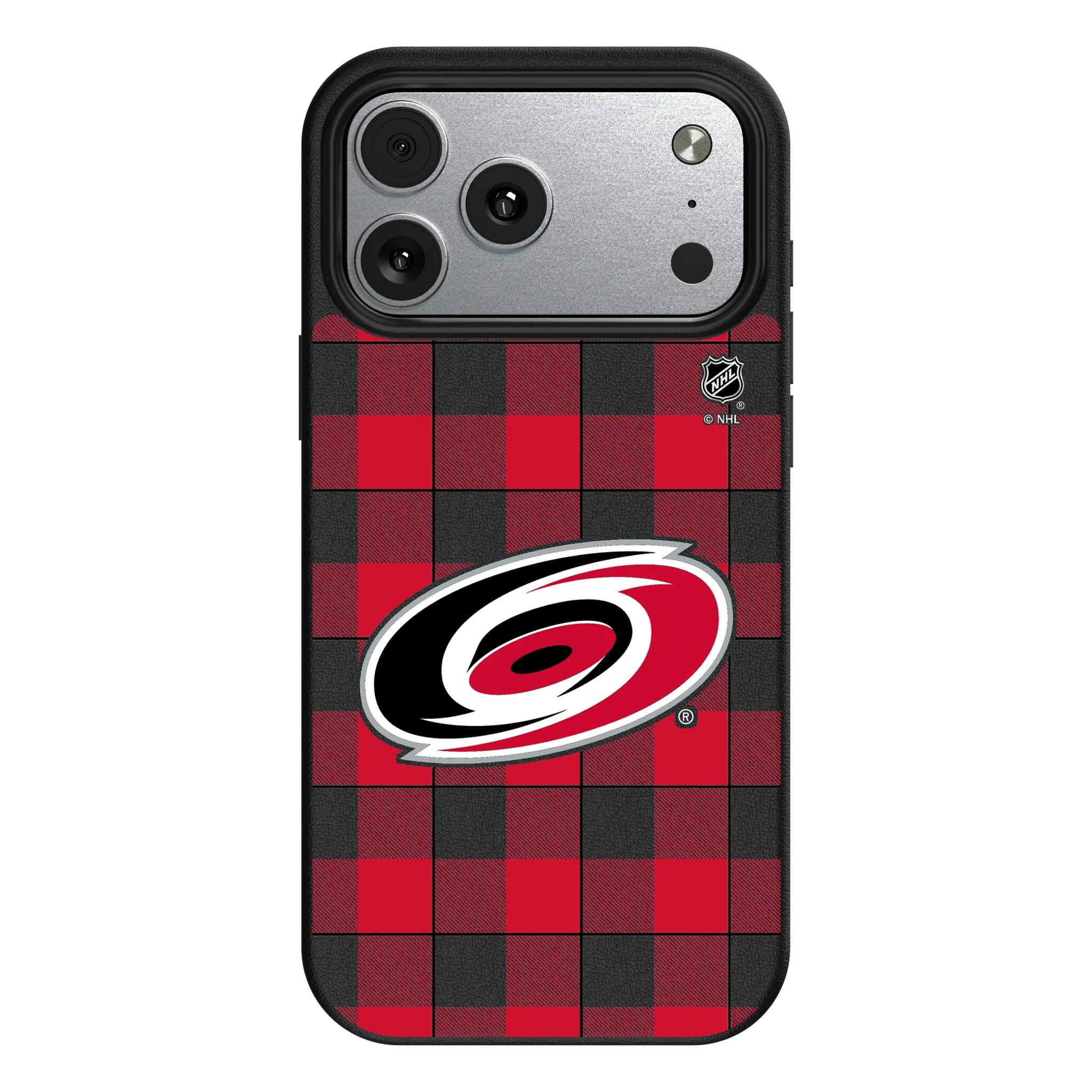 Carolina Hurricanes Plaid MagSafe Compatible Phone Case for Apple iPhone