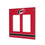 Carolina Hurricanes Stripe Hidden-Screw Light Switch Plate