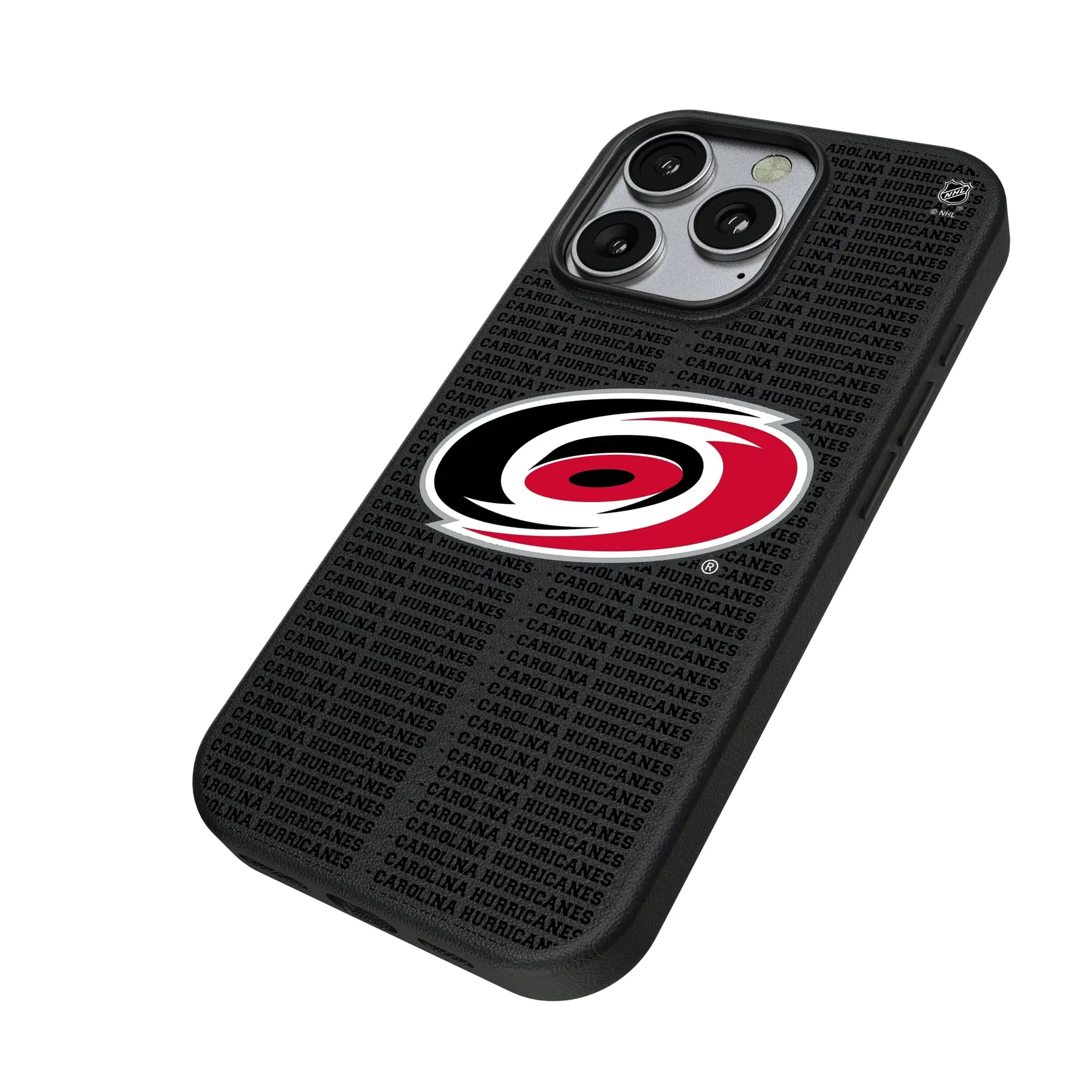 Carolina Hurricanes Text Backdrop MagSafe Compatible Phone Case for Apple iPhone
