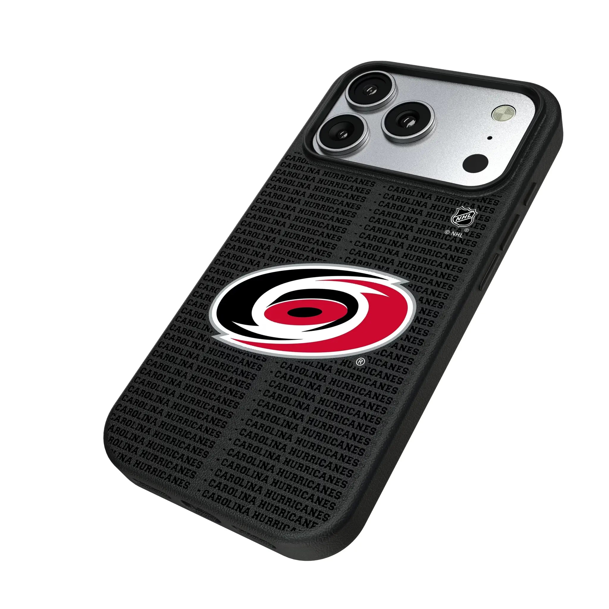 Carolina Hurricanes Text Backdrop MagSafe Compatible Phone Case for Apple iPhone