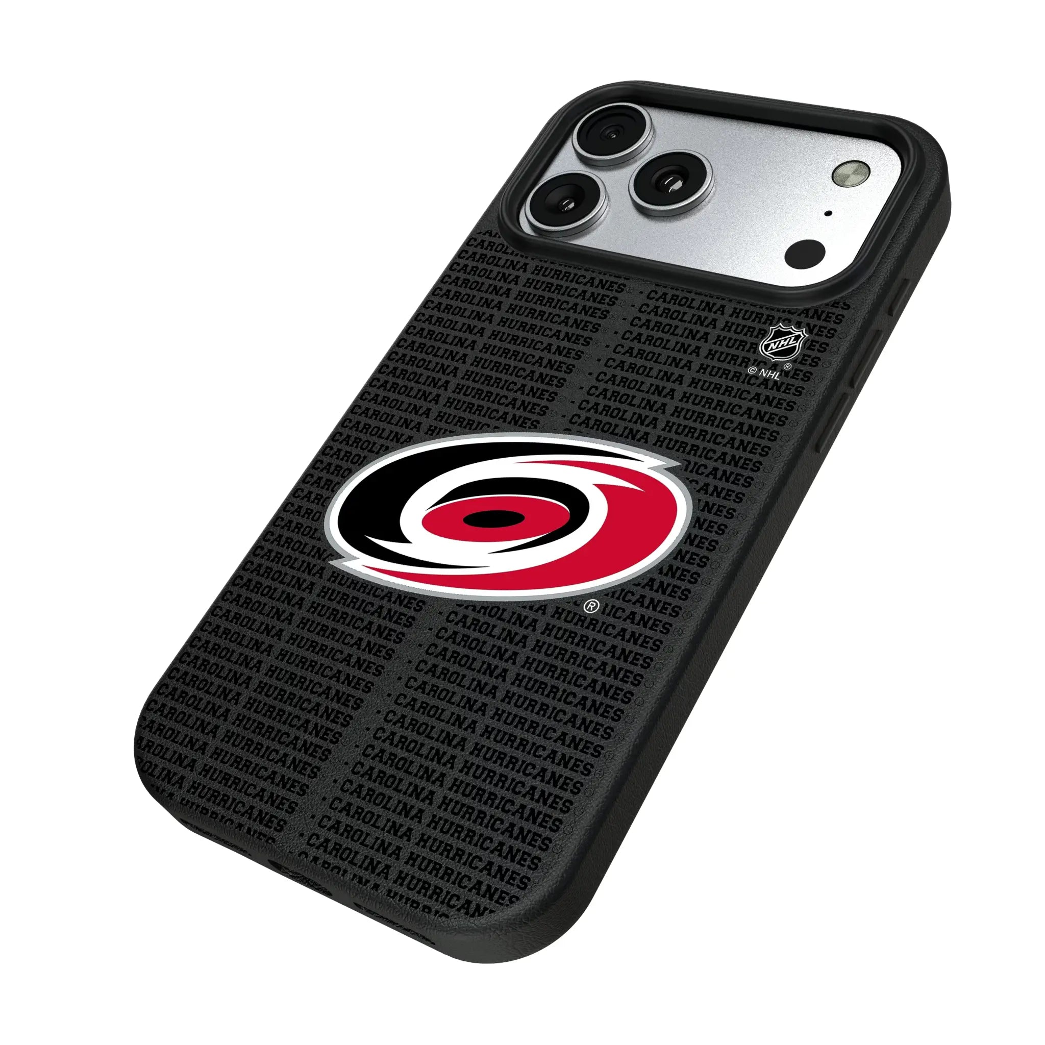 Carolina Hurricanes Text Backdrop MagSafe Compatible Phone Case for Apple iPhone
