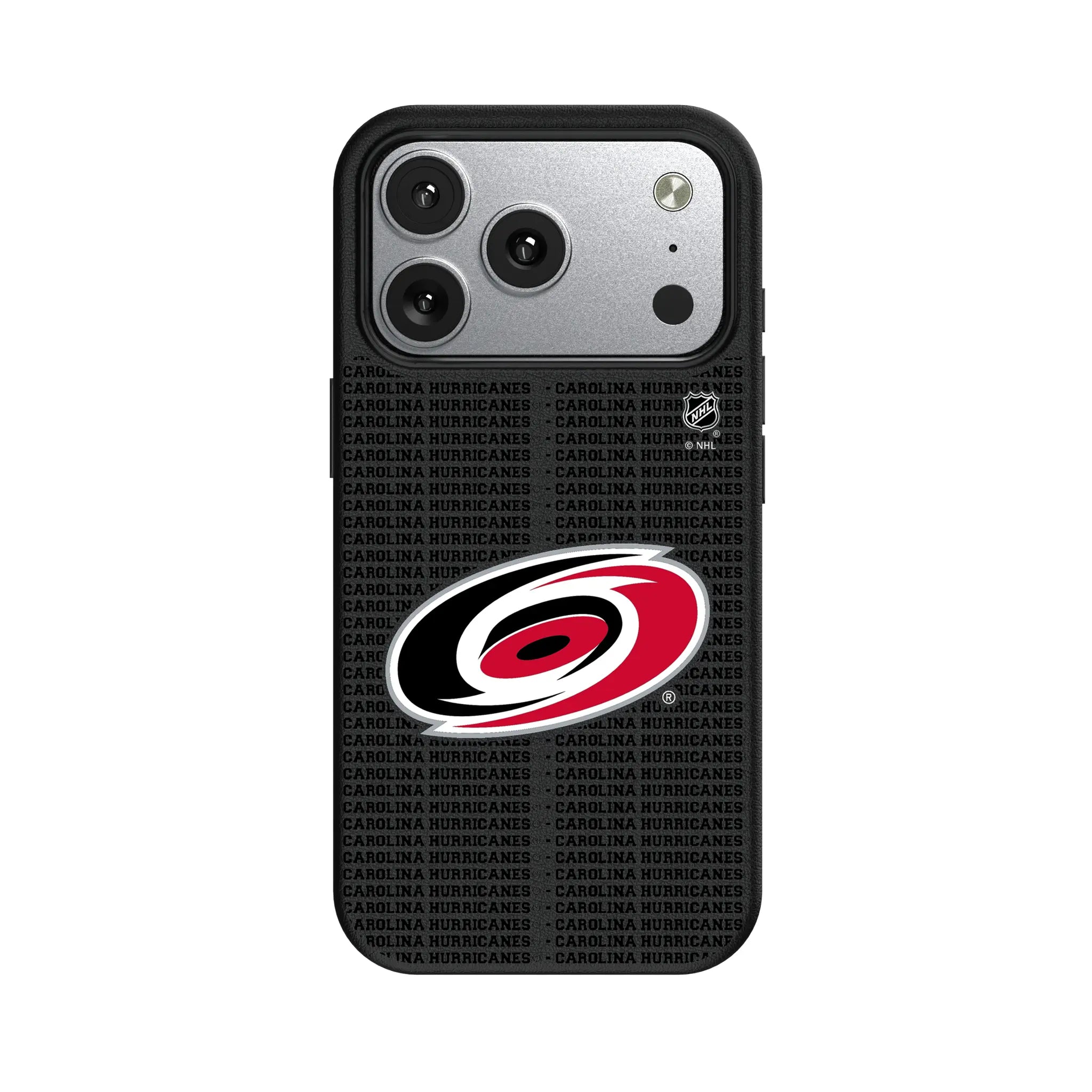 Carolina Hurricanes Text Backdrop MagSafe Compatible Phone Case for Apple iPhone