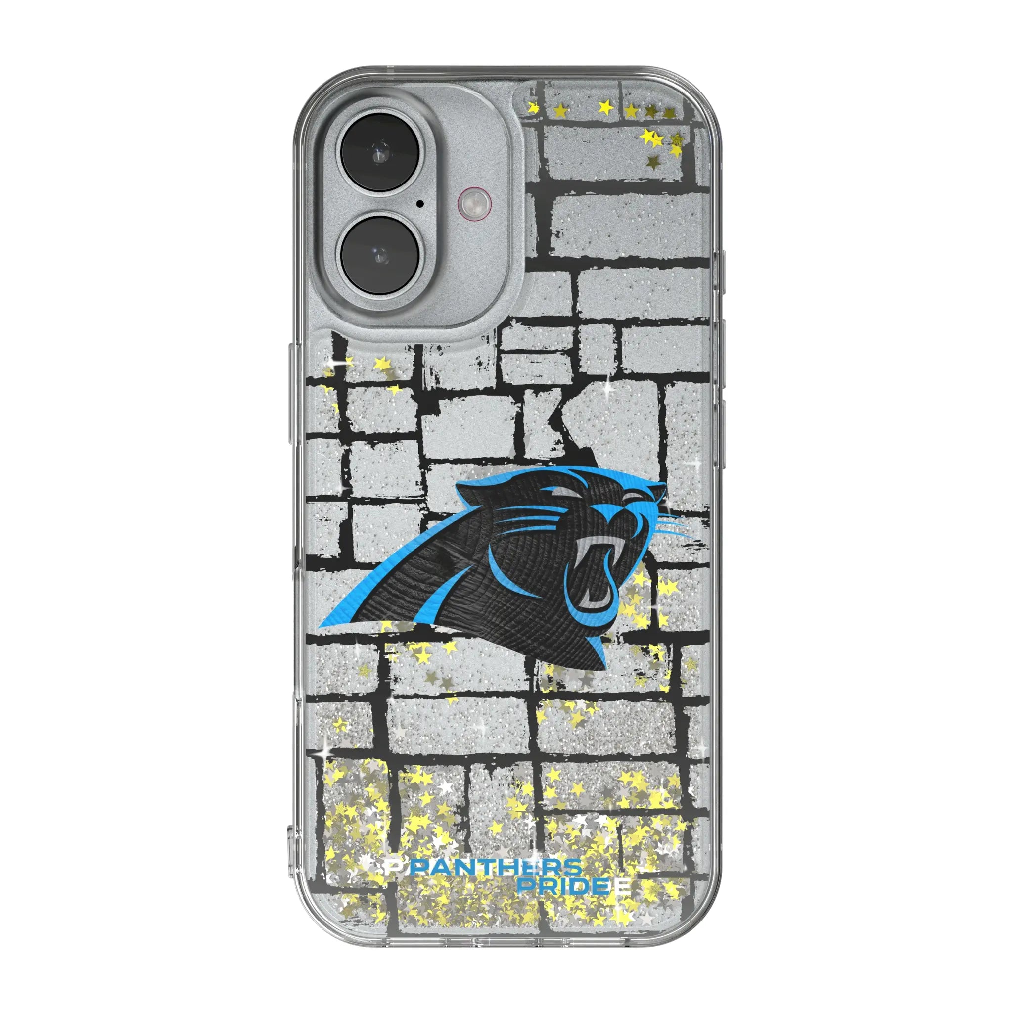 Carolina Panthers Brick Glitter Phone Case for Apple iPhone