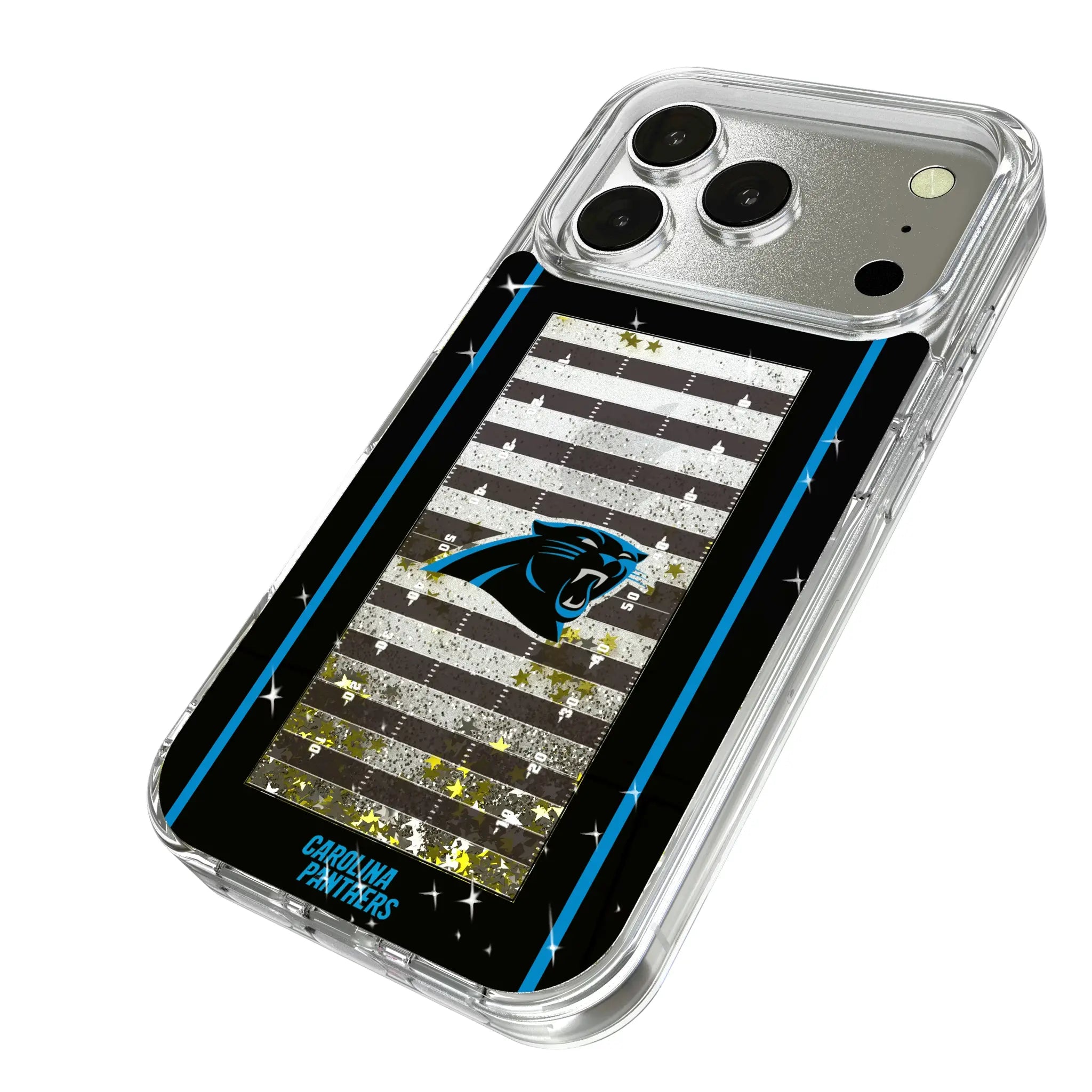Carolina Panthers Field Glitter Phone Case