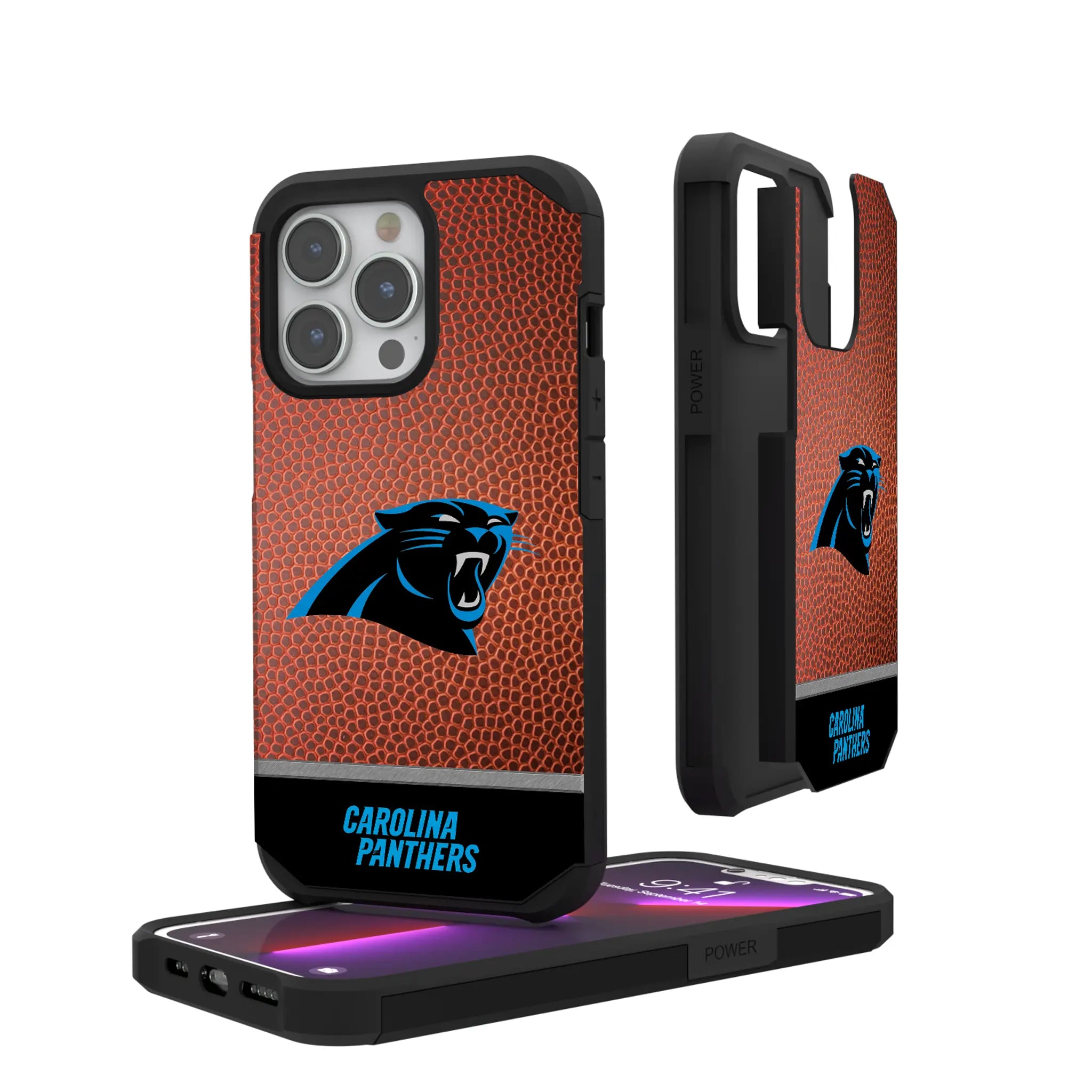 Carolina Panthers Football Wordmark Rugged Phone Case