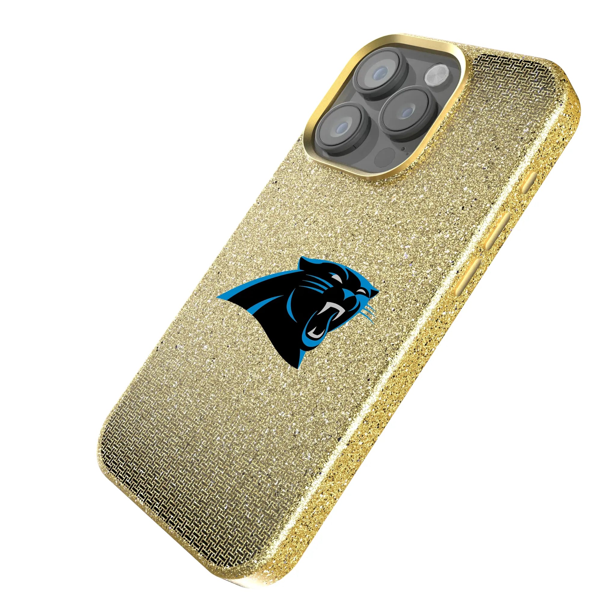 Carolina Panthers Linen Bling Phone Case for Apple iPhone