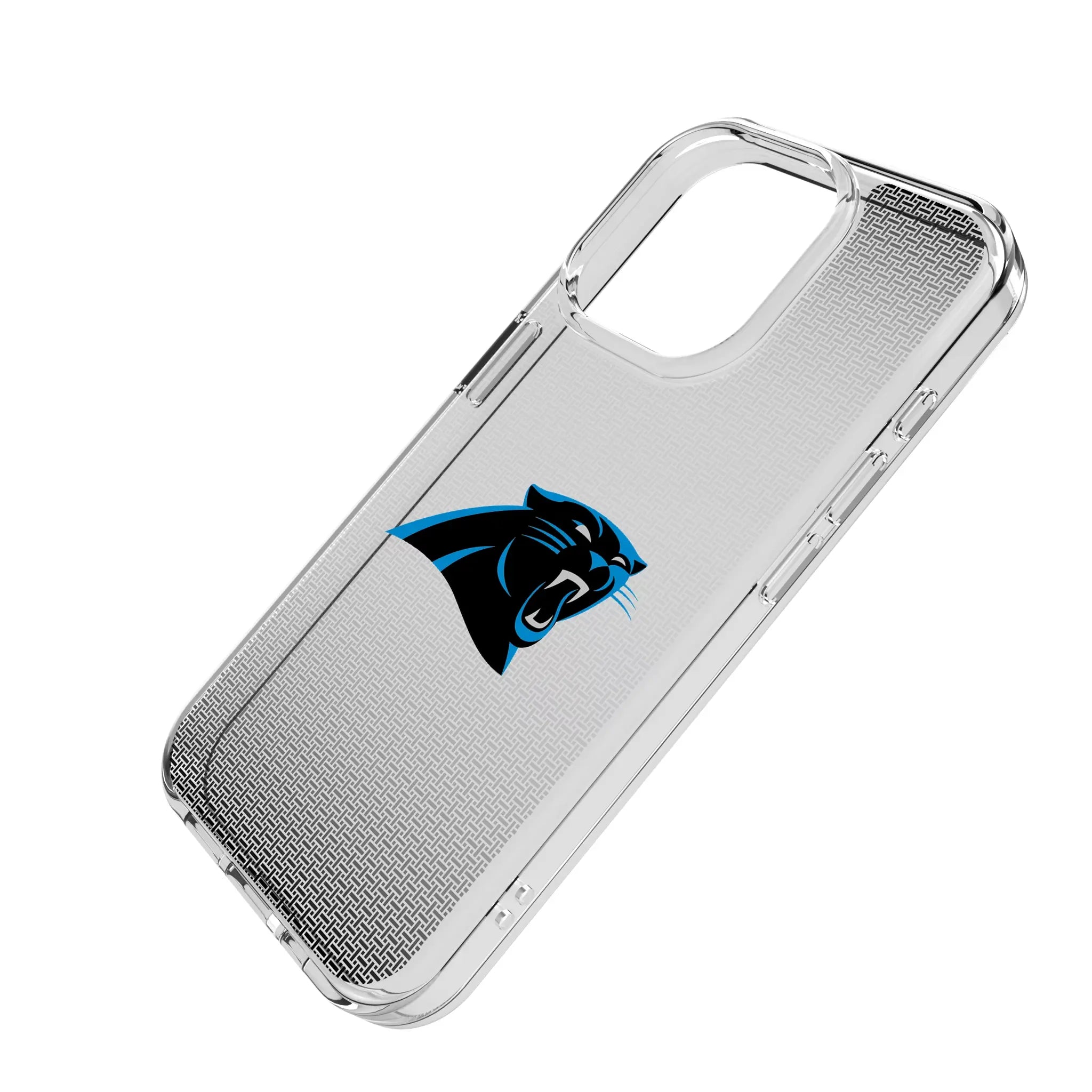 Carolina Panthers Linen Clear Phone Case for Apple iPhone