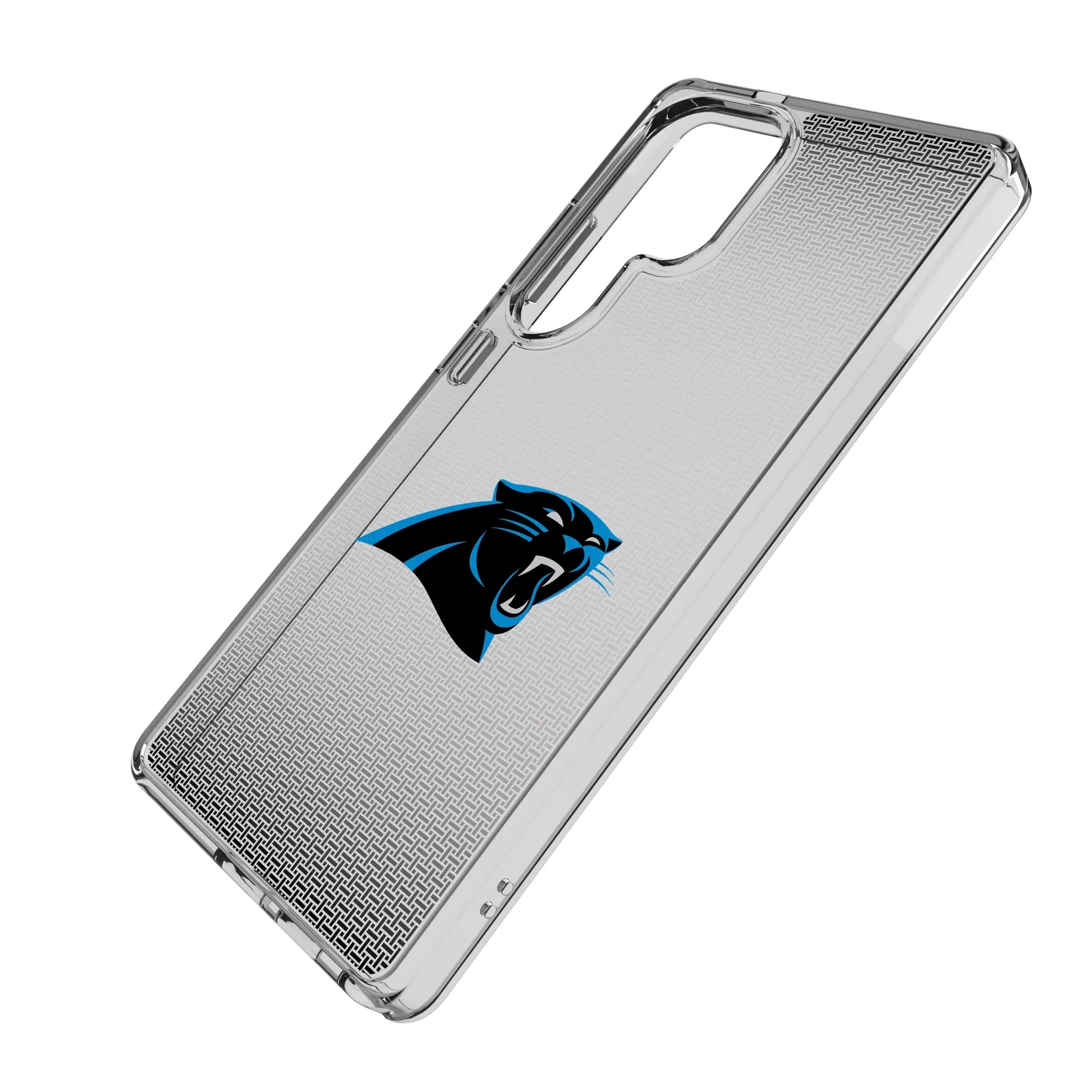 Carolina Panthers Linen Clear Phone Case for Samsung Galaxy