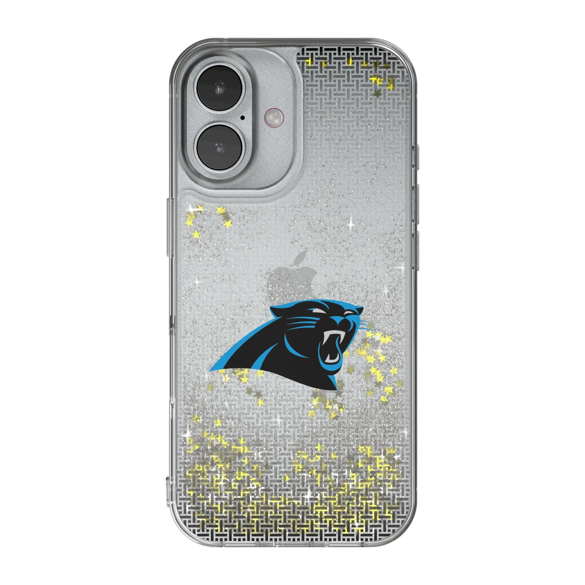 Carolina Panthers Linen Glitter Phone Case