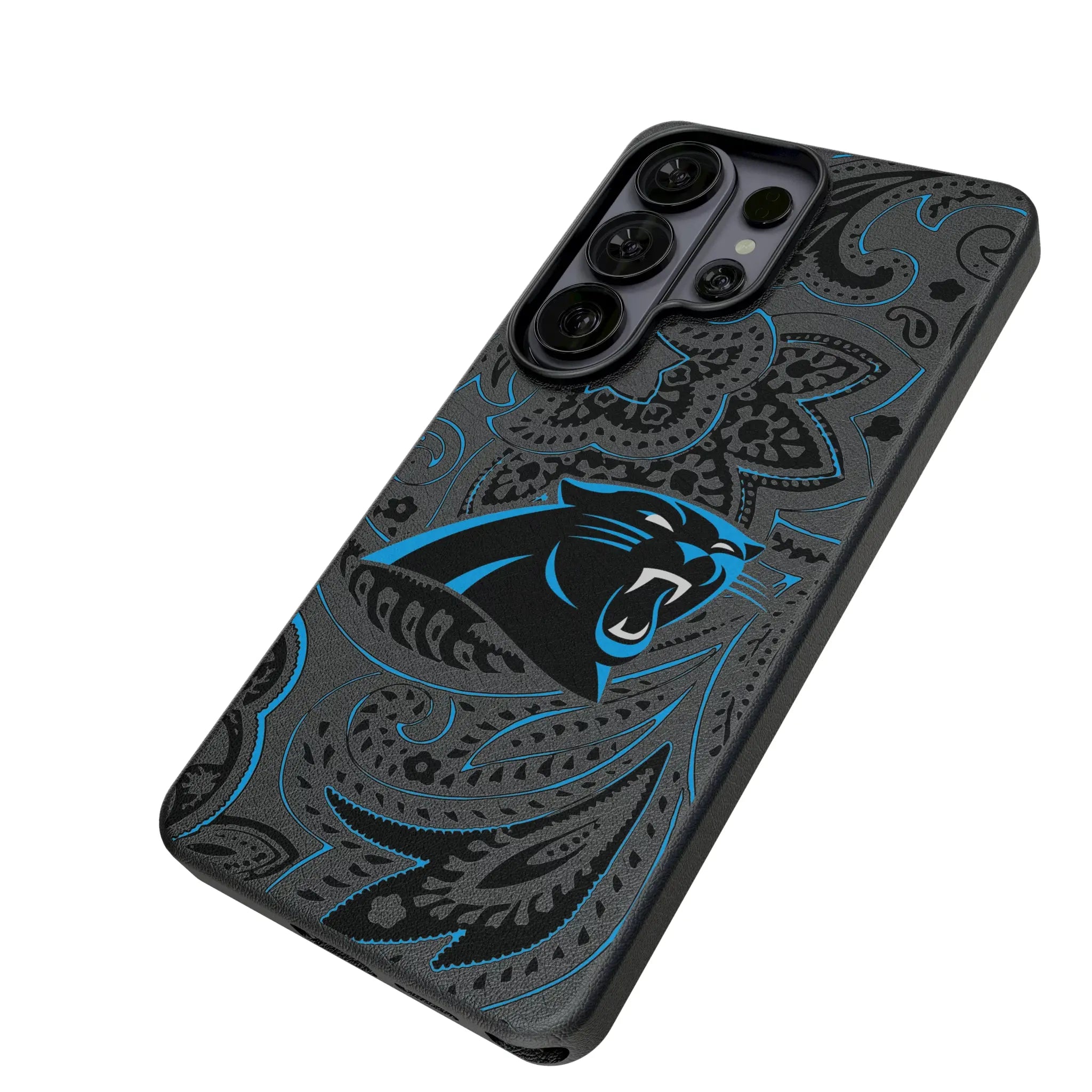 Carolina Panthers Paisley MagSafe Compatible Phone Case for Samsung Galaxy