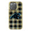 Carolina Panthers Plaid Bling Phone Case