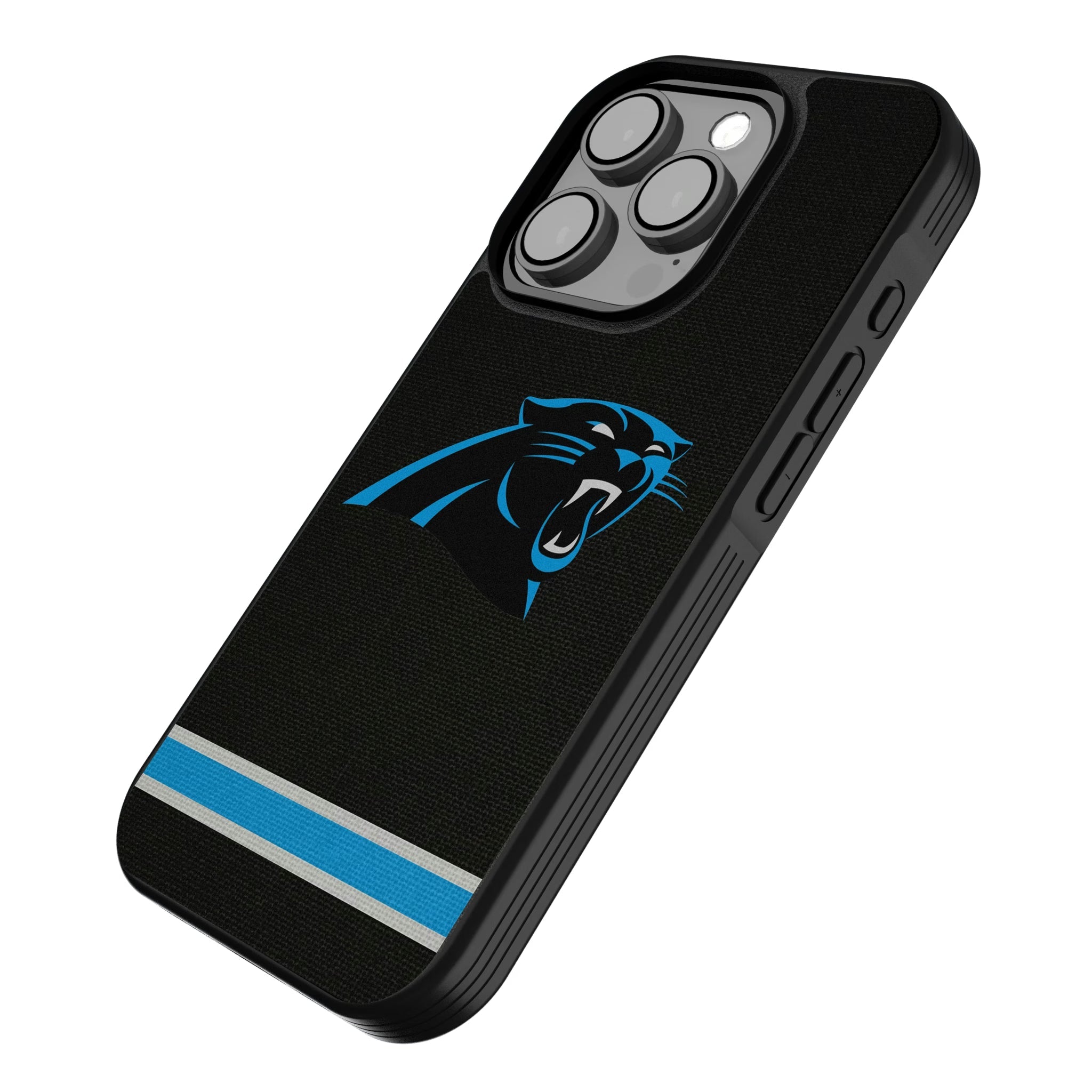 Carolina Panthers Stripe Bump Phone Case - Sports Gifts, Sports Memorabilia, Sports Collectibles, Fan Shop