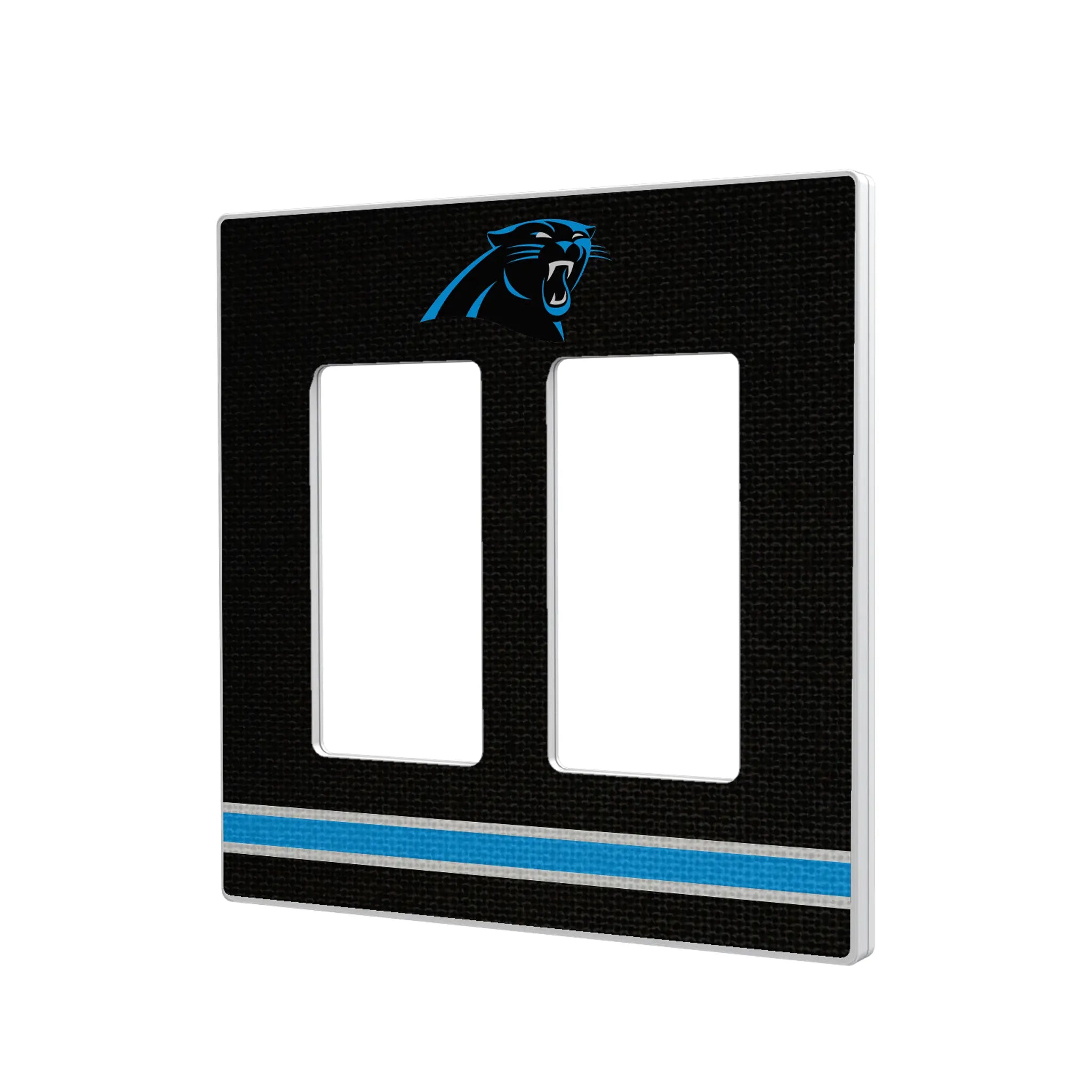 Carolina Panthers Stripe Hidden-Screw Light Switch Plate