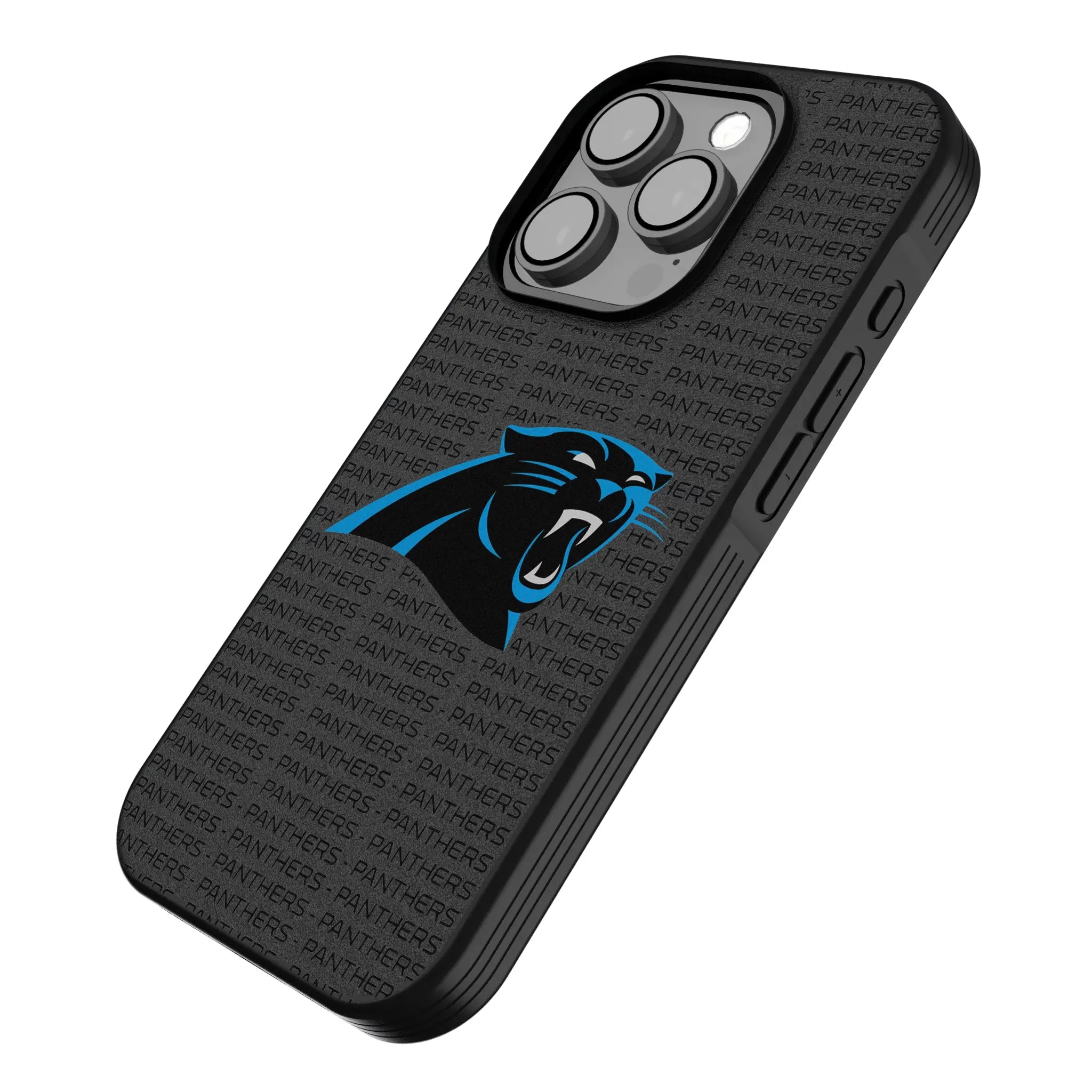 Carolina Panthers Text Backdrop Bump Phone Case