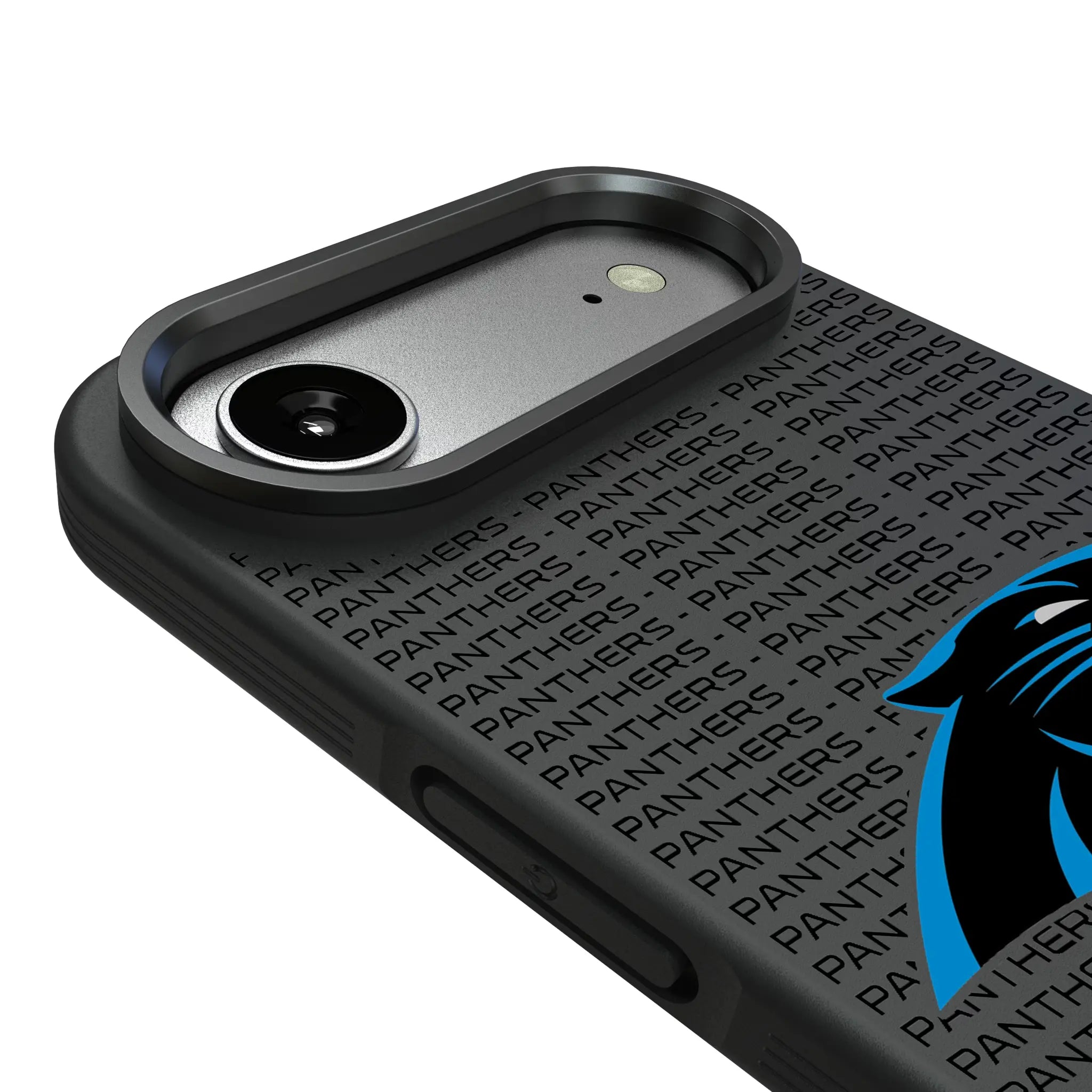 Carolina Panthers Text Backdrop Bump Phone Case