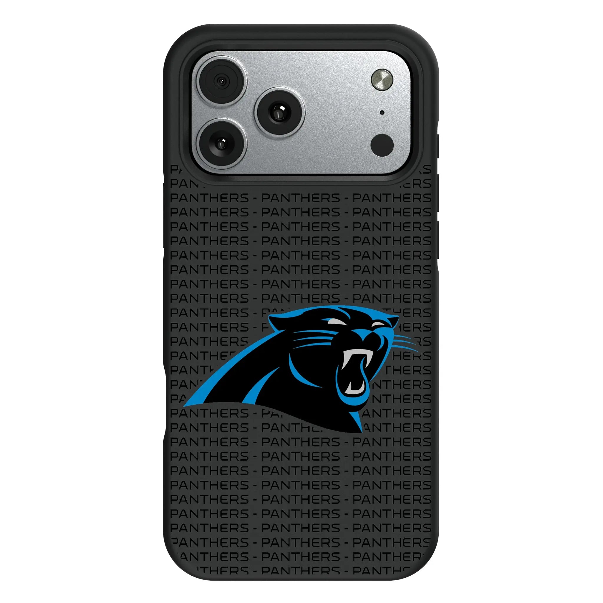 Carolina Panthers Text Backdrop Bump Phone Case