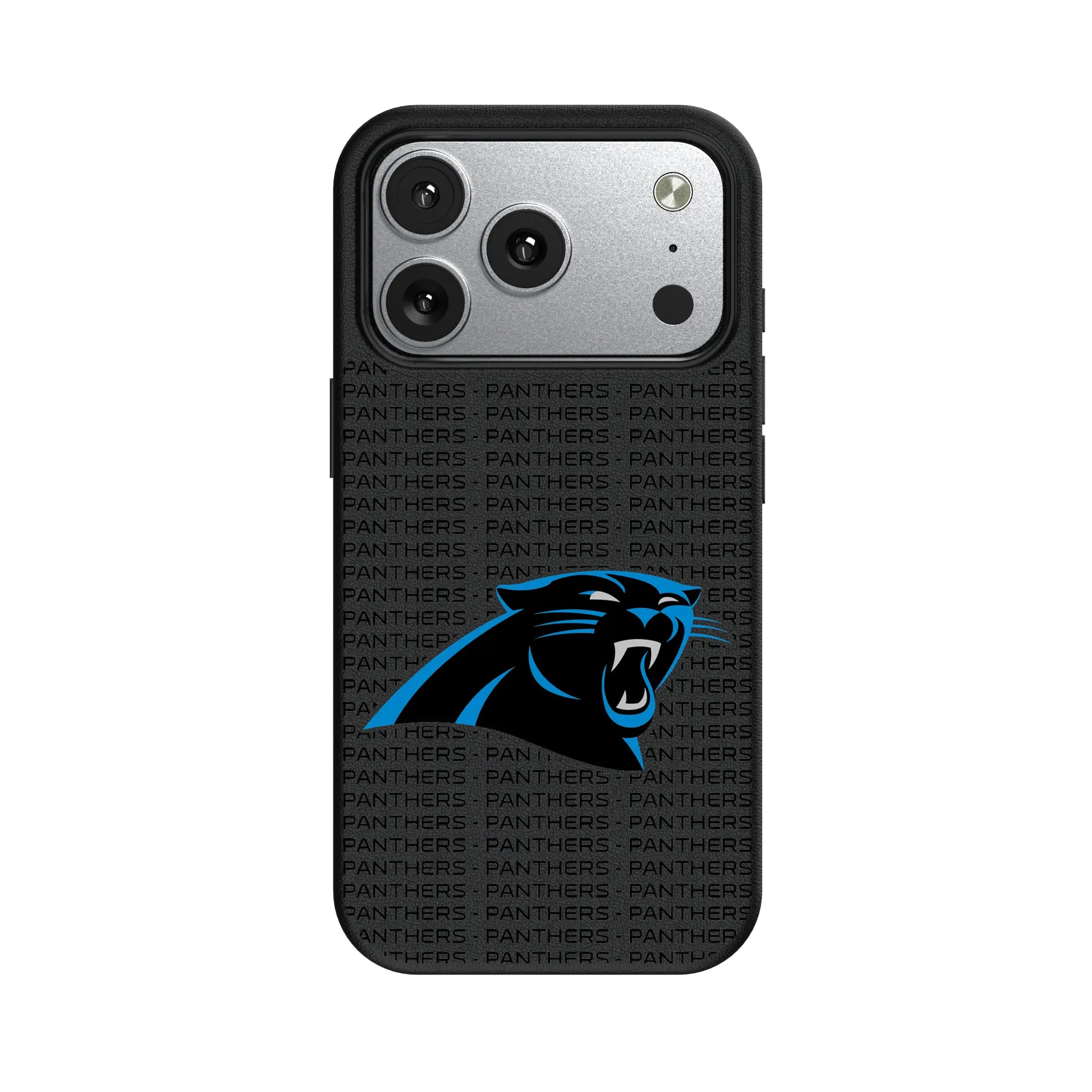 Carolina Panthers Text Backdrop MagSafe Compatible Phone Case for Apple iPhone