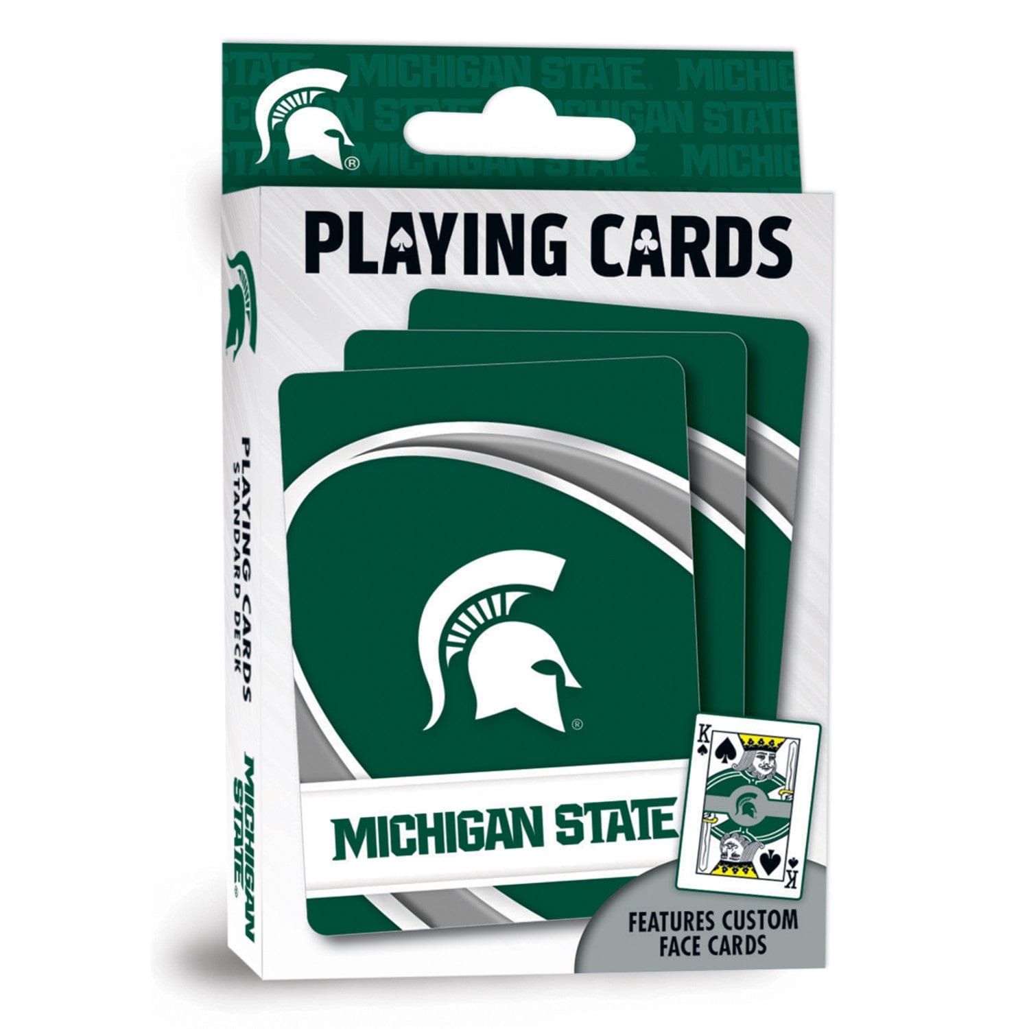 Michigan State Spartans 54-Card Deck Playing Cards - Sports Gifts, Sports Memorabilia, Sports Collectibles, Fan Shop