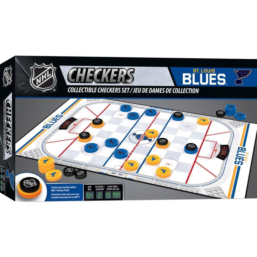 St. Louis Blues Checker Set - Sports Gifts, Sports Memorabilia, Sports Collectibles, Fan Shop