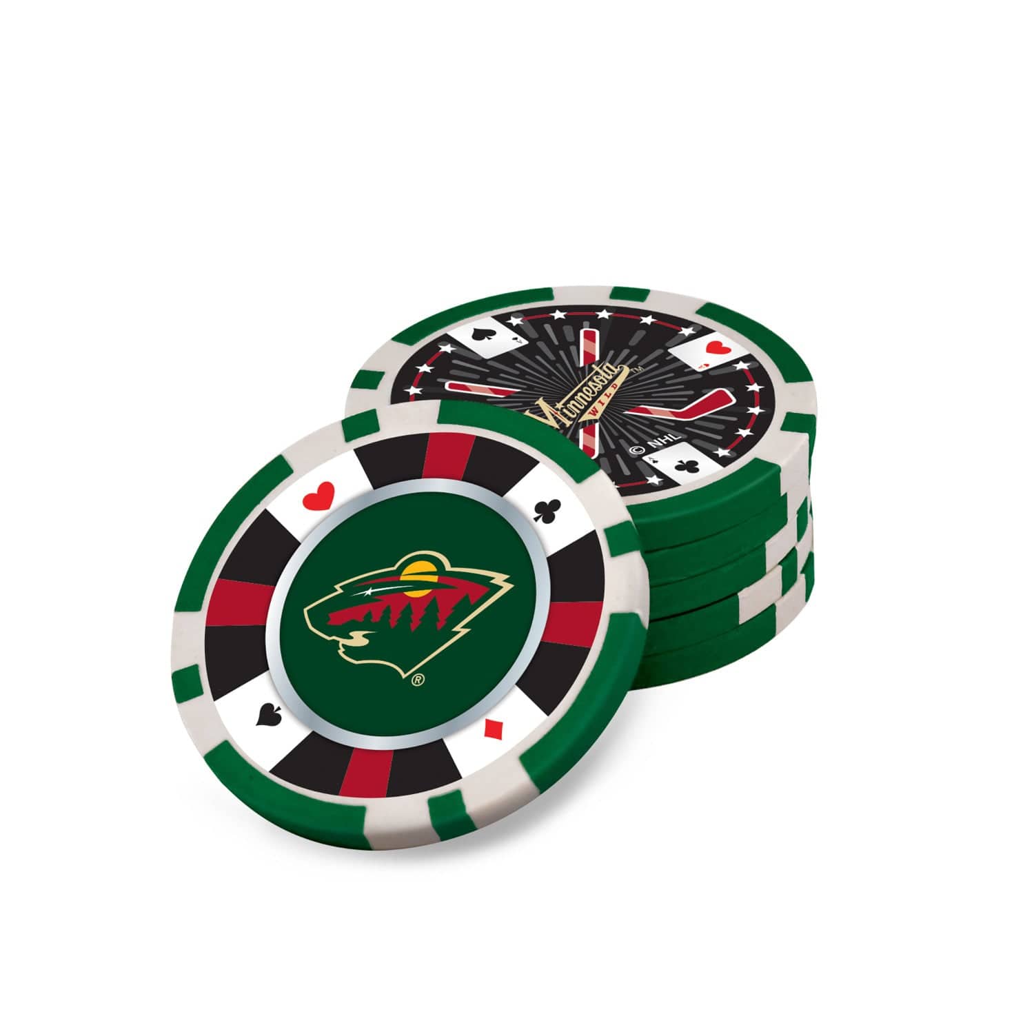 Minnesota Wild 300 Piece Poker Set - Perfect for Fans and Game Nights!