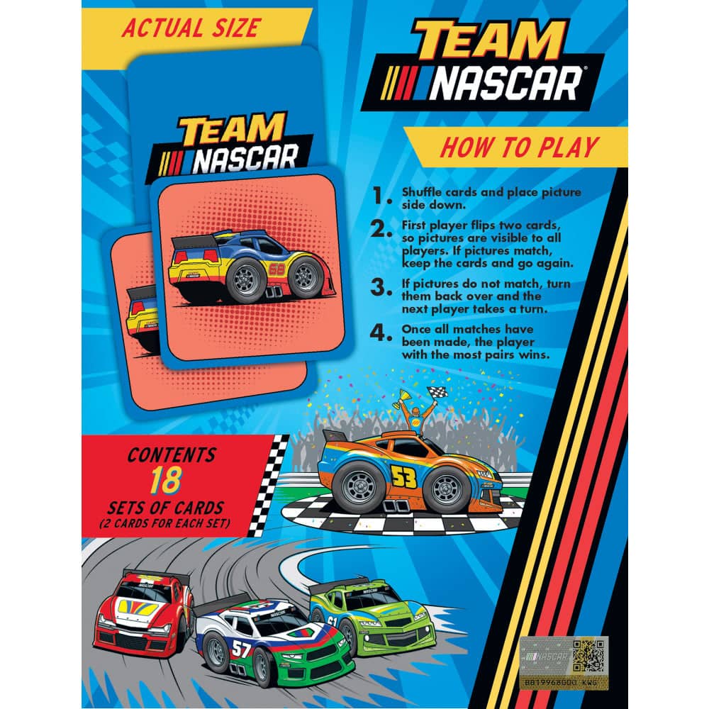 NASCAR Matching Game: Race to the Finish!