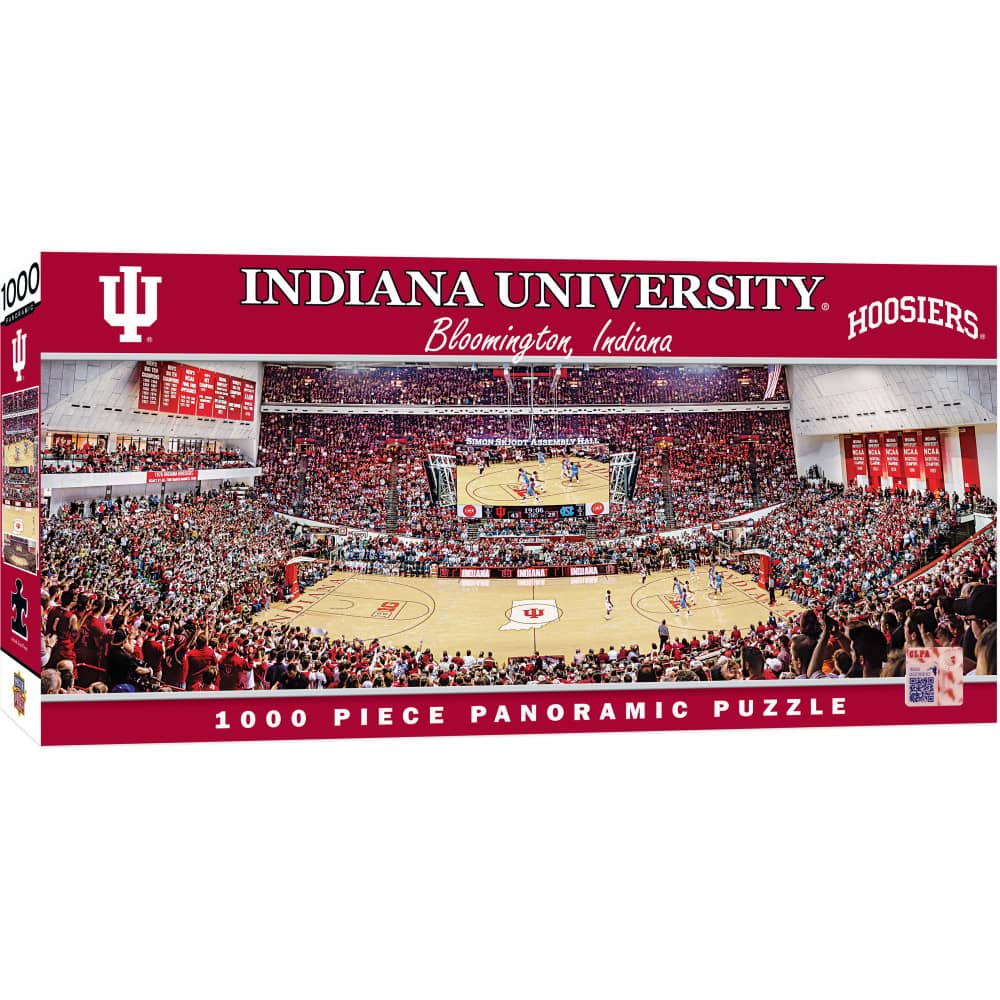 Indiana Hoosiers 1000 Piece Panoramic Jigsaw Puzzle - Sports Gifts, Sports Memorabilia, Sports Collectibles, Fan Shop