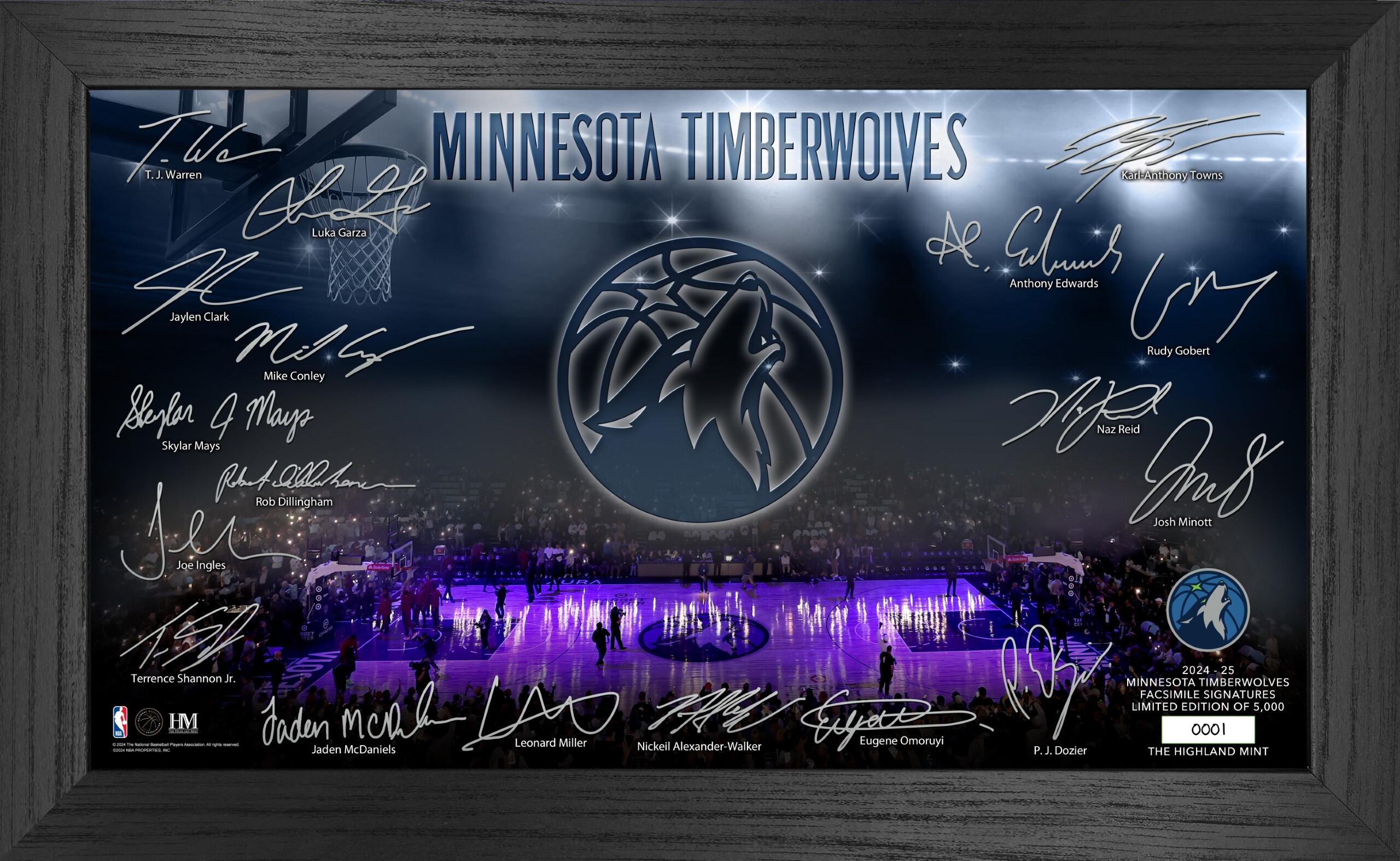 Minnesota Timberwolves 2024-25 Signature Court - Sports Collectibles, Sports Memorabilia, Sports Fan Shop, Sports Gifts