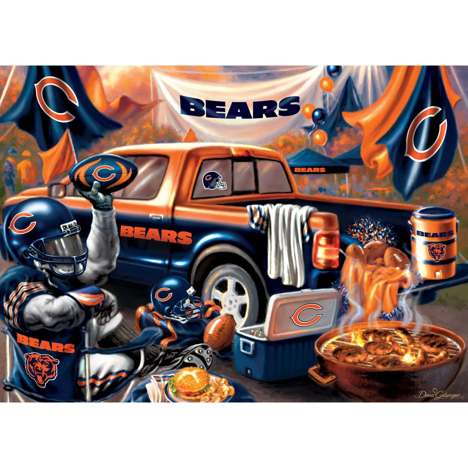 Chicago Bears Gameday 1000 Piece Jigsaw Puzzle - Sports Gifts, Sports Memorabilia, Sports Collectibles, Fan Shop