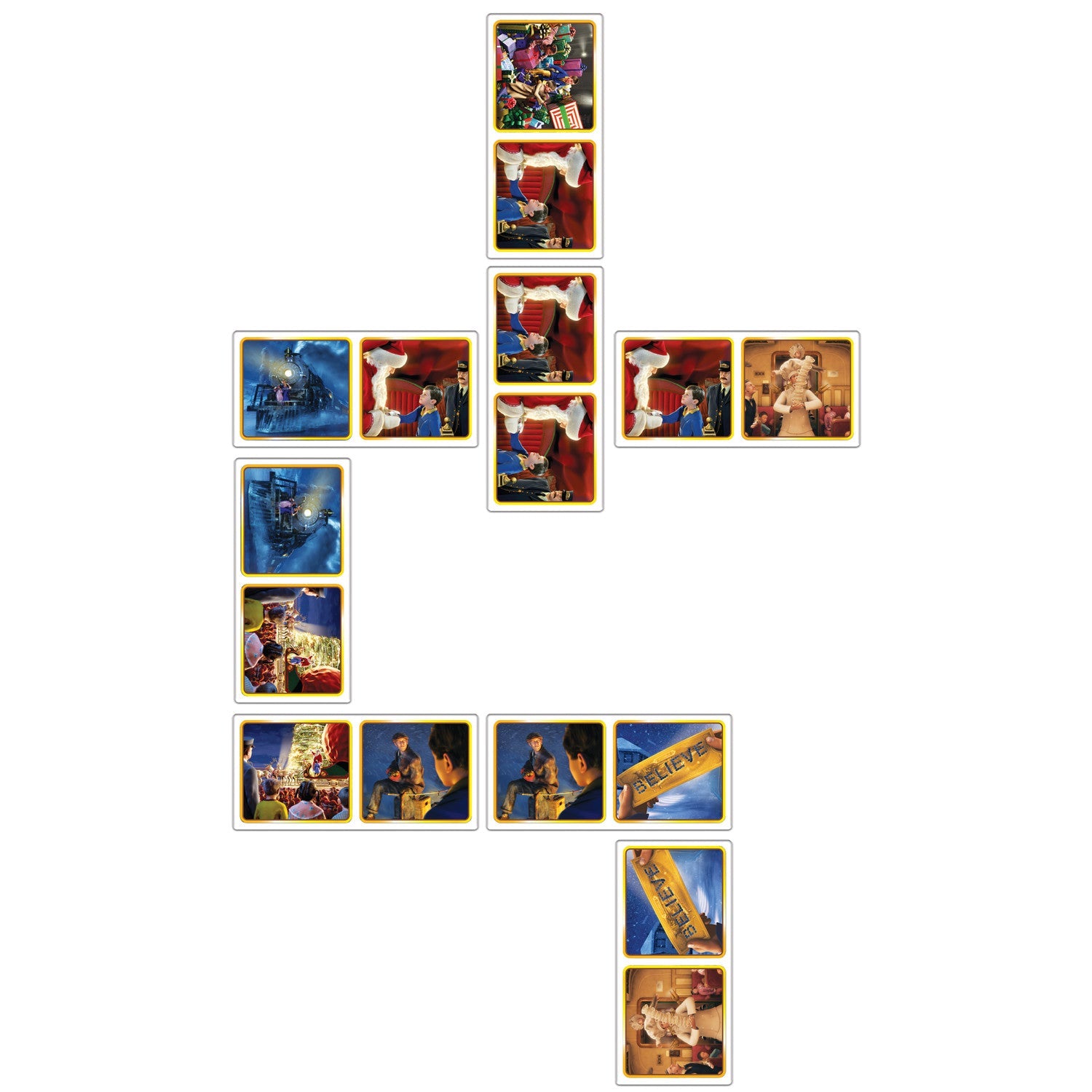 The Polar Express Picture Dominoes - 757 Sports Collectibles