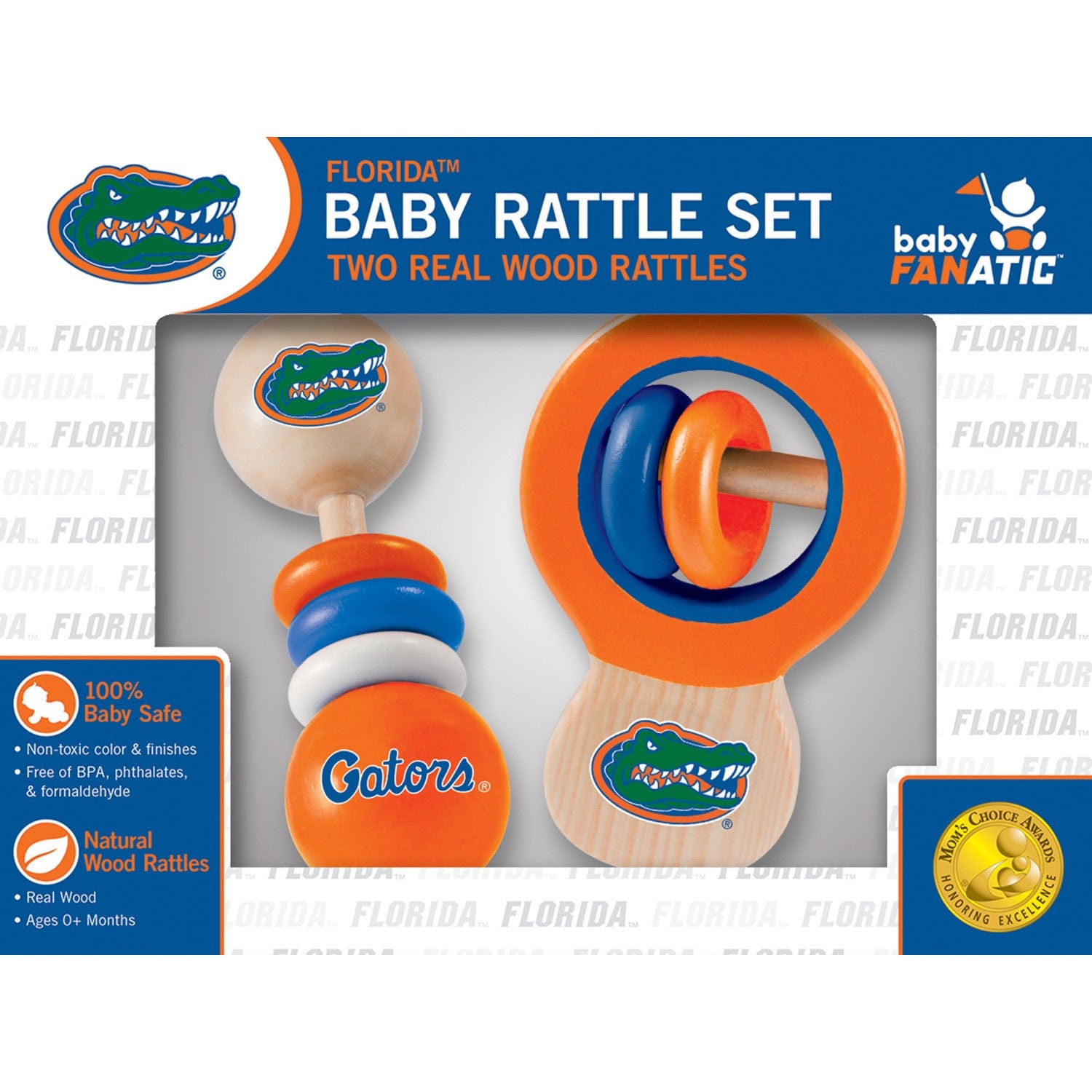 Florida Gators Baby Rattles 2-Pack