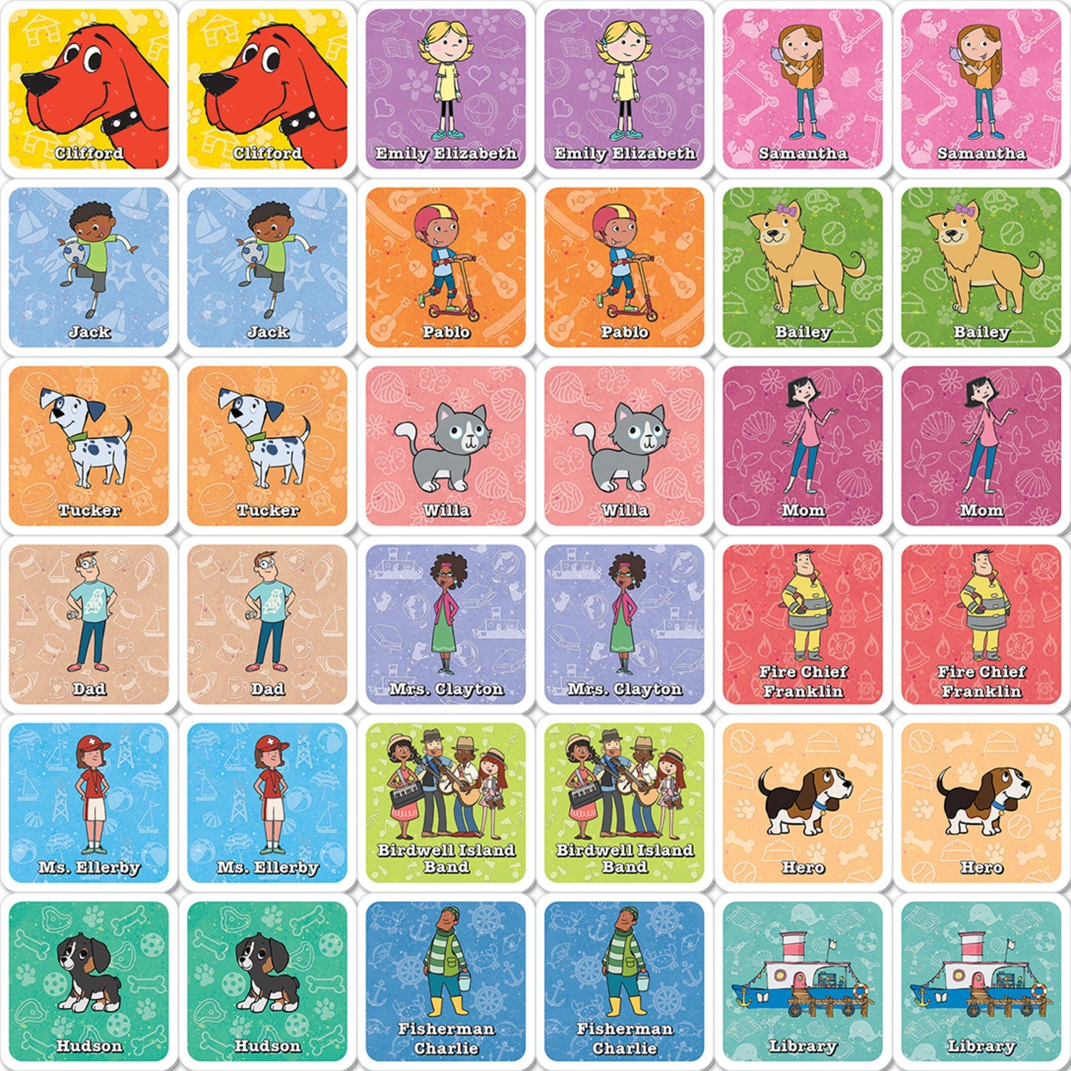 Clifford Matching Game - 757 Sports Collectibles
