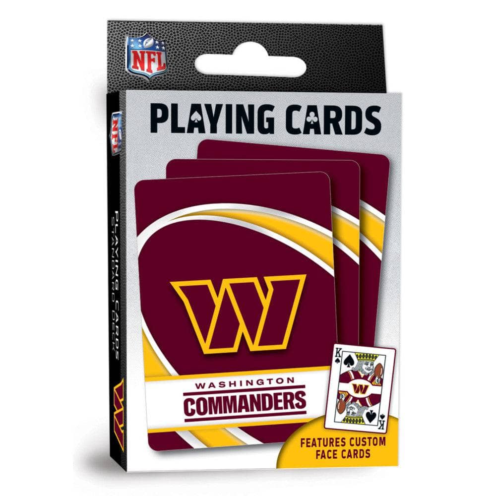 Washington Commanders 54-Card Deck Playing Cards - Sports Gifts, Sports Memorabilia, Sports Collectibles, Fan Shop